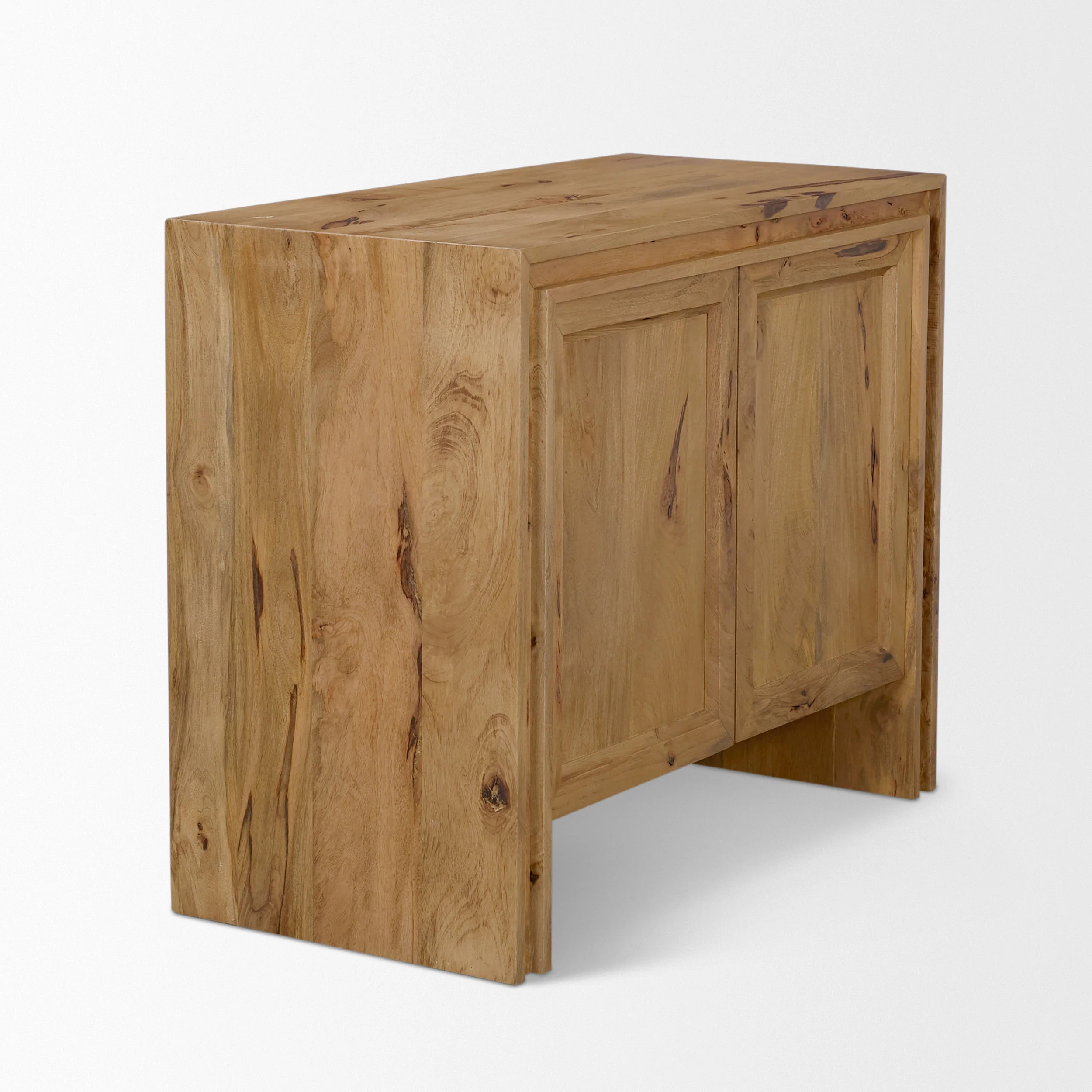 Notts Brown Wood 2-Door Accent Cabinet - Image 6