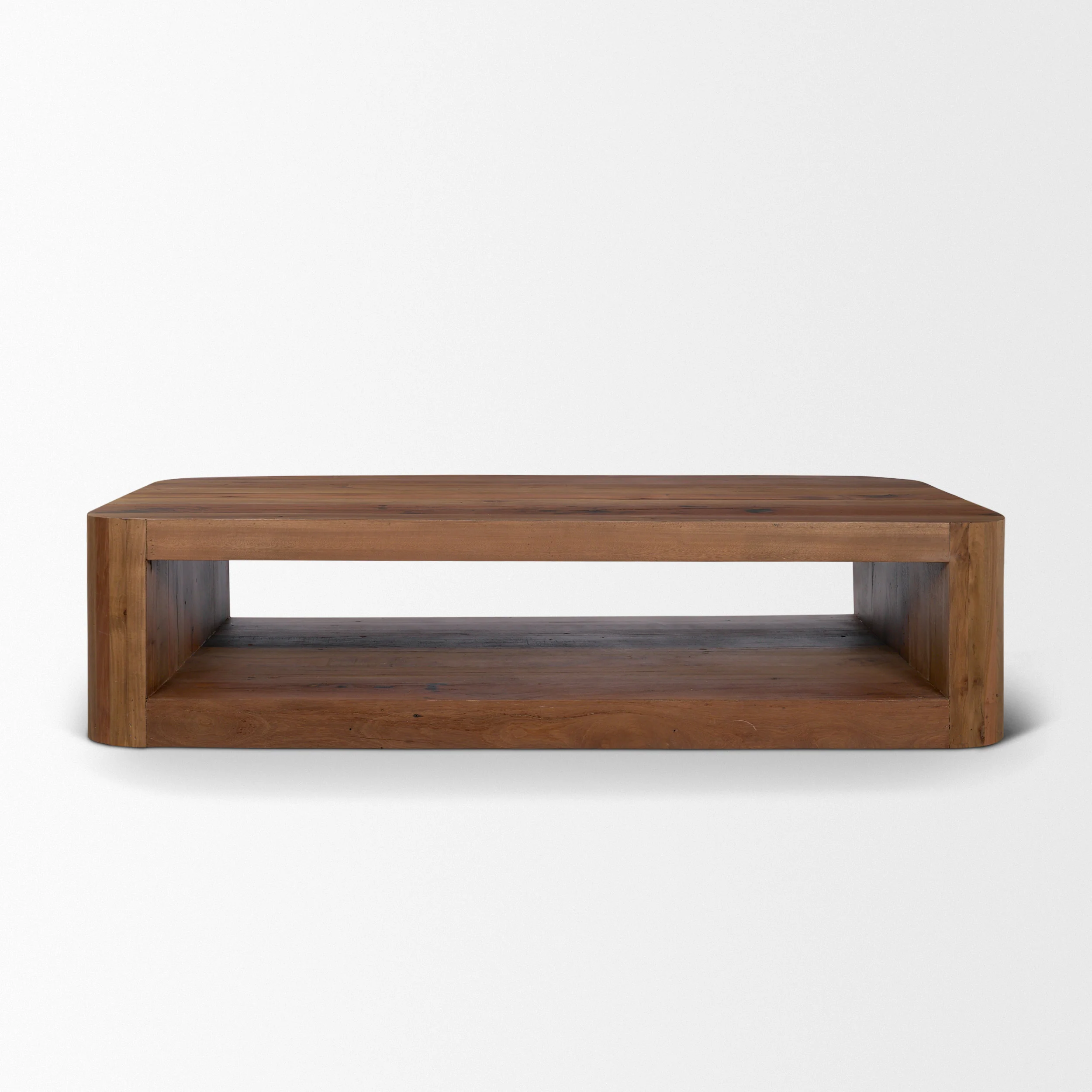 Dunmore Solid Wood Rectangular Open Shelf Coffee Table - Image 3