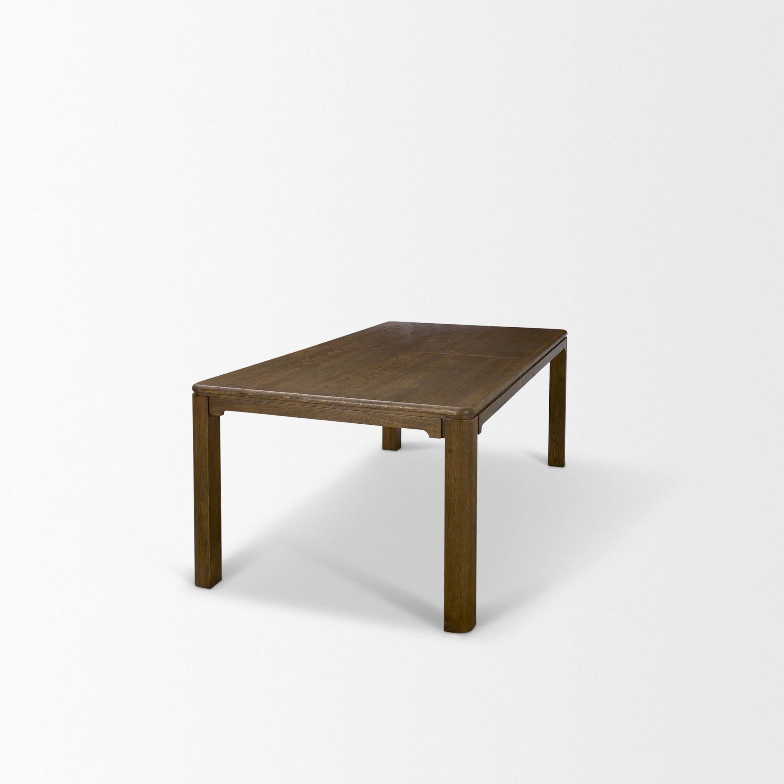 Kendrix 84" Dark Brown Oak Wood Extendable Rectangular Dining Table - Image 7