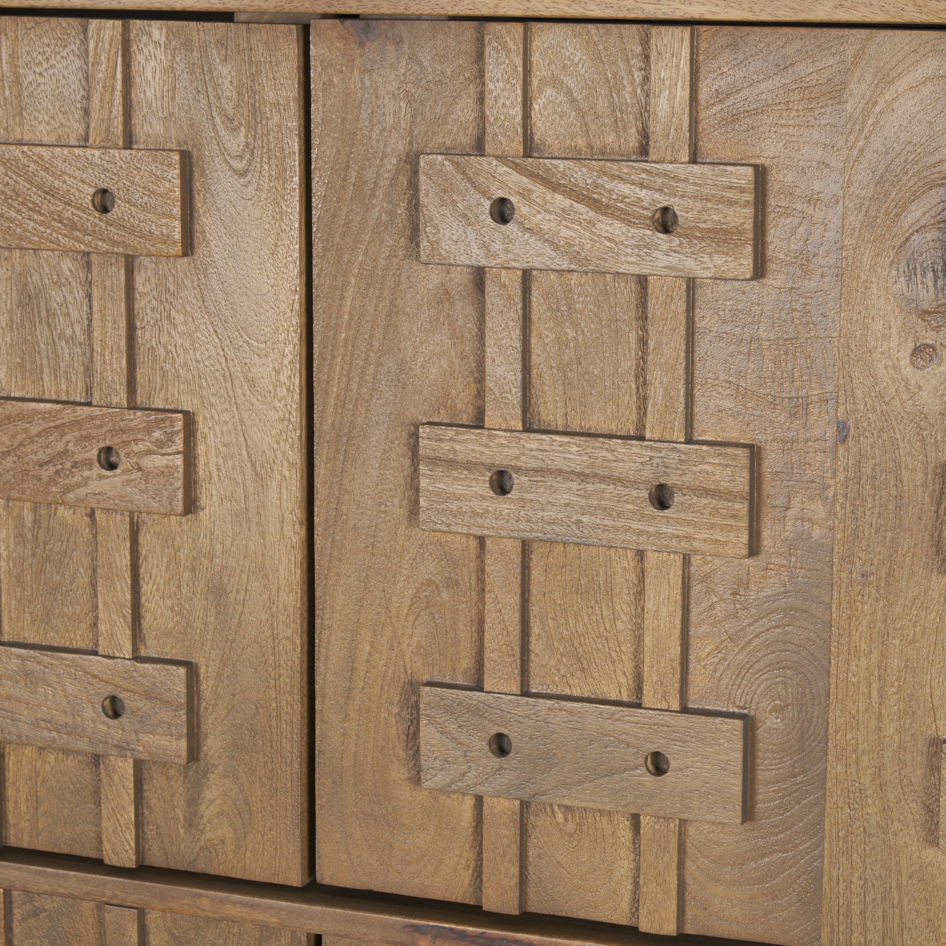 Truss Cool Brown Wood 6 Door Tall Cabinet - Image 11