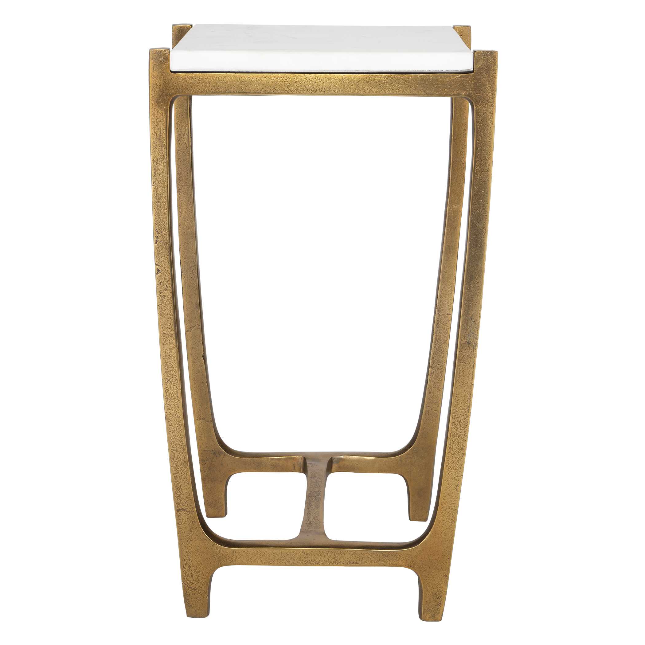 Affinity White Marble Accent Table - Image 4