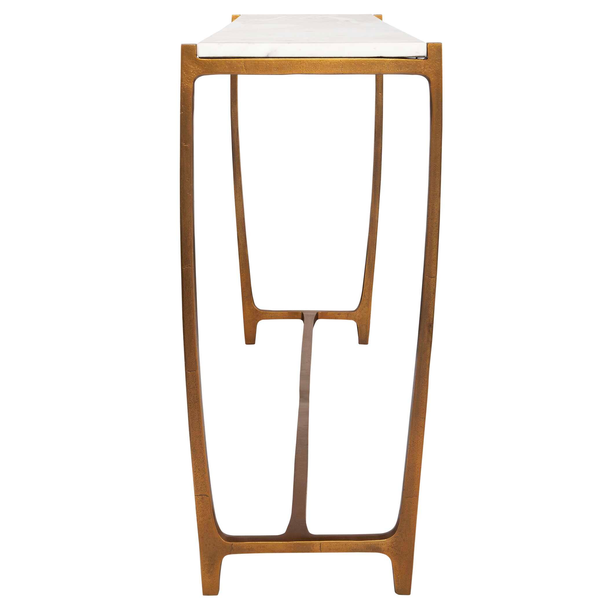 Affinity White Marble Console Table - Image 5
