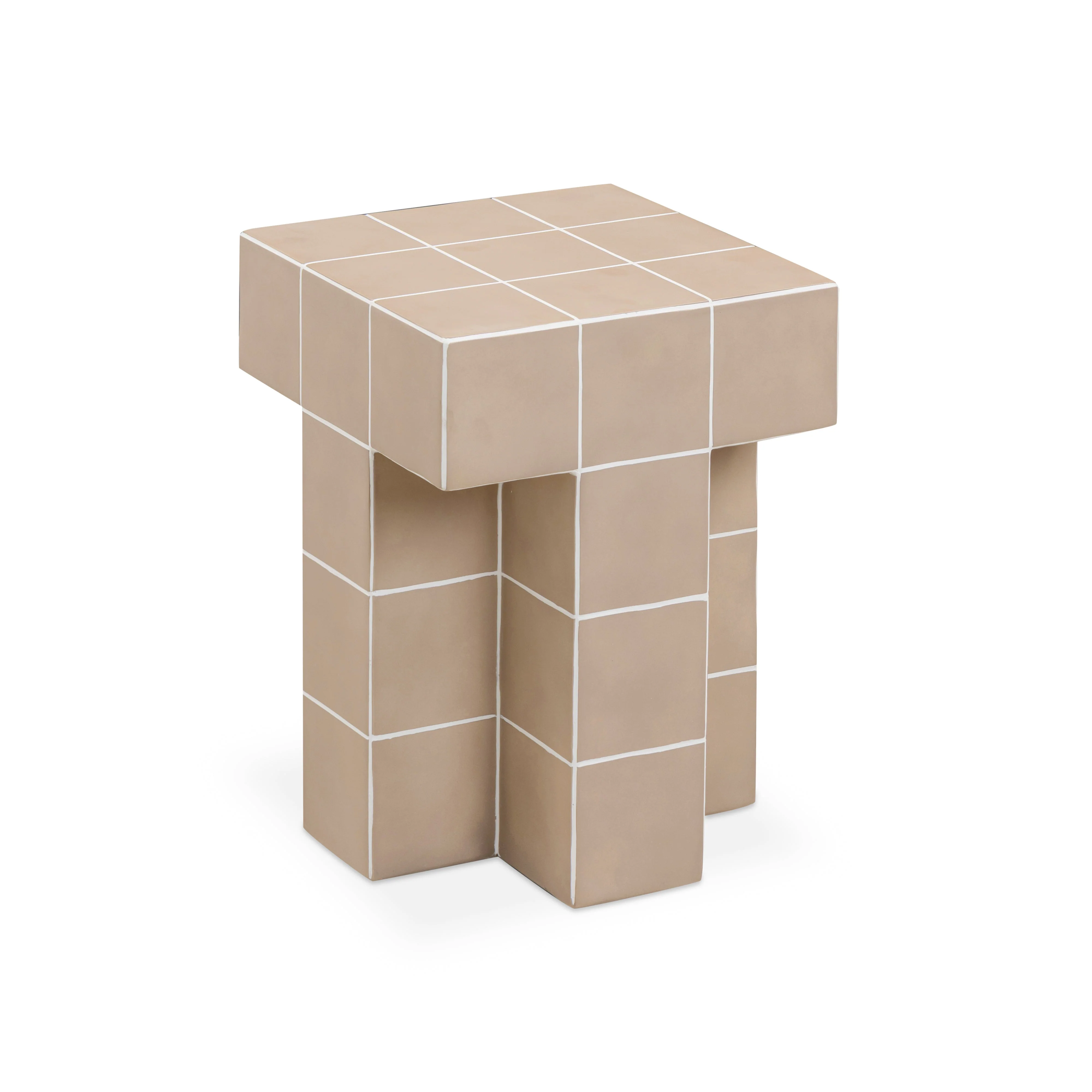 Alma Tile Concrete Indoor/Outdoor Side Table - Image 15