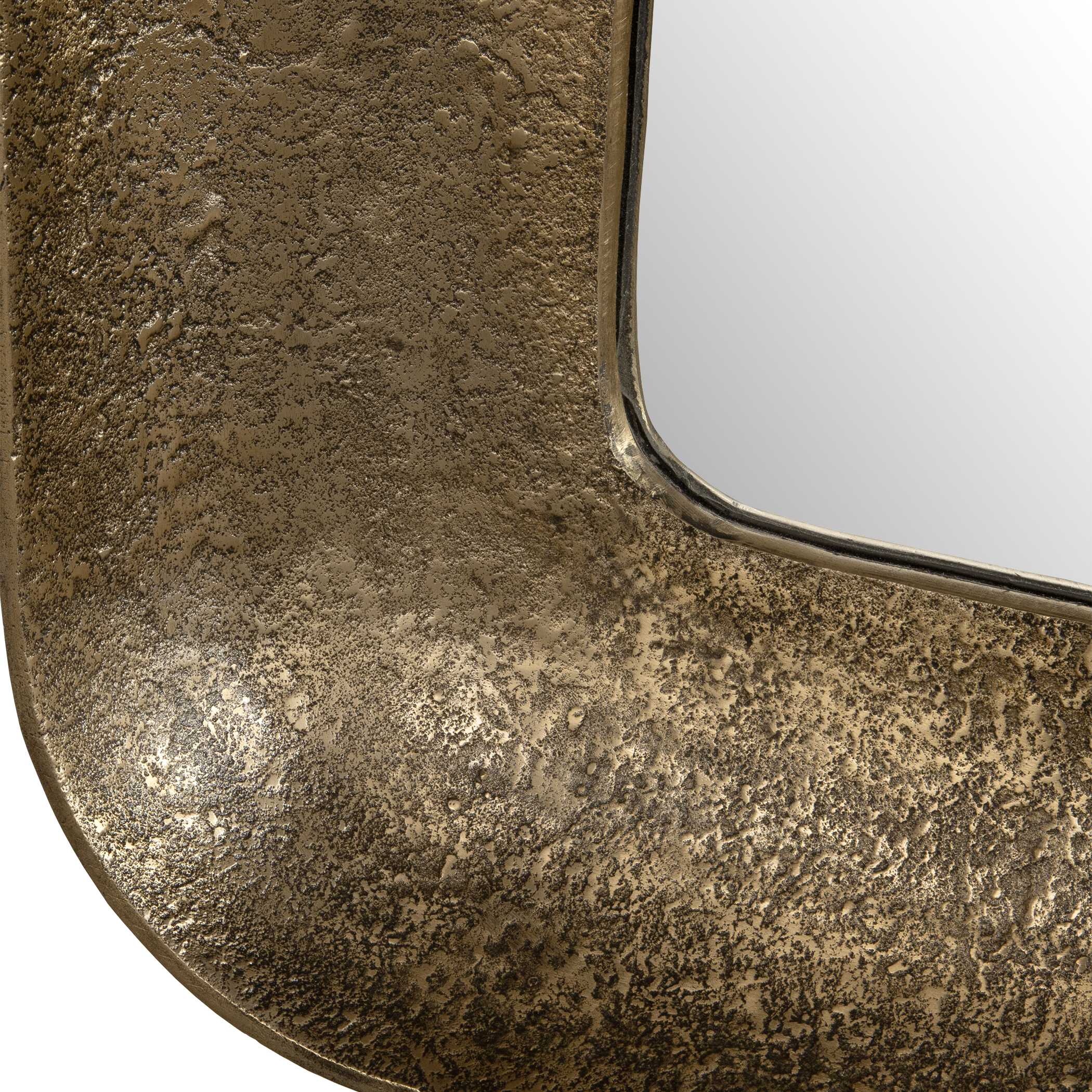 Alvaro Antique Brass Mirror - Image 5