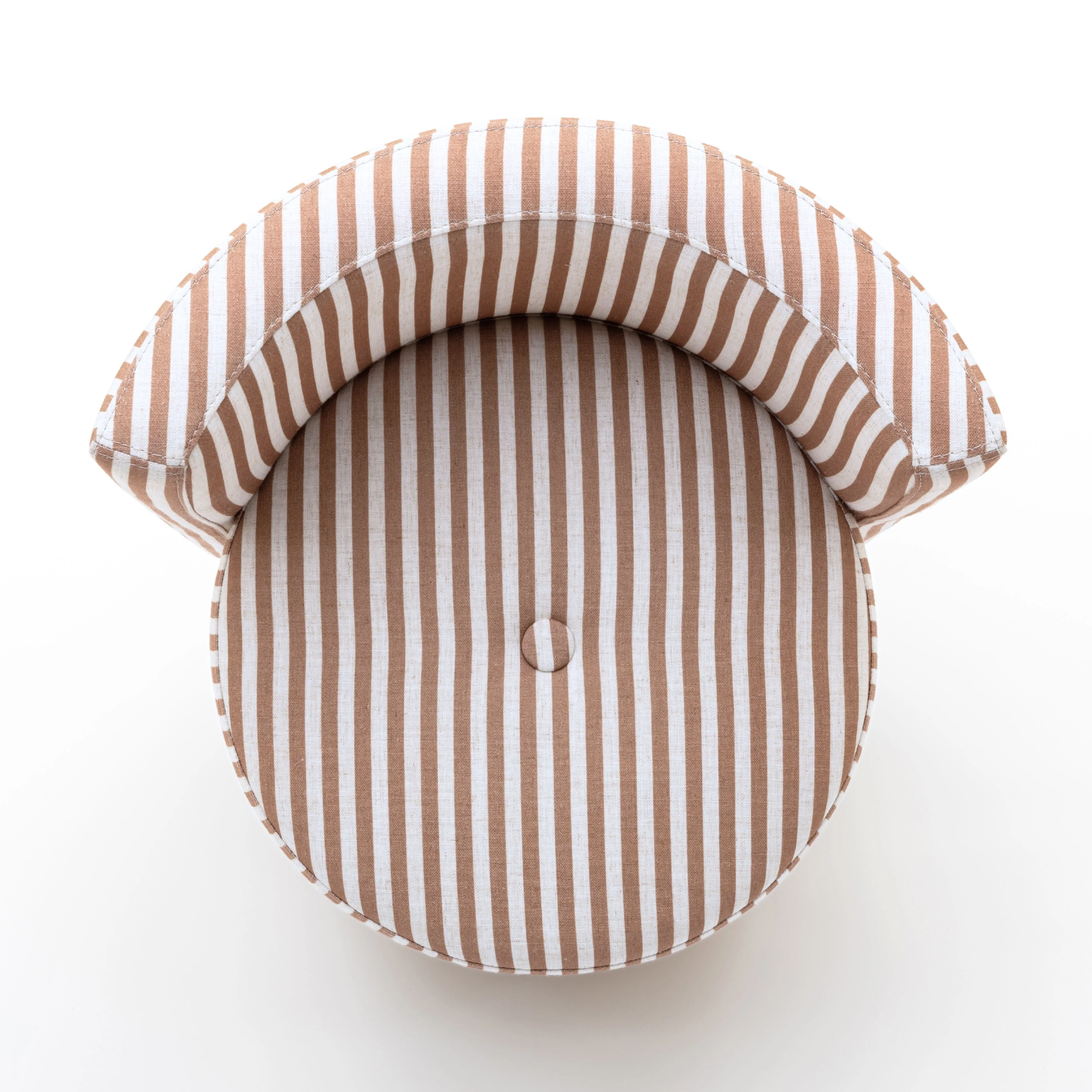 Alyssa Striped Performance Linen Rolling Desk Chair - Image 17
