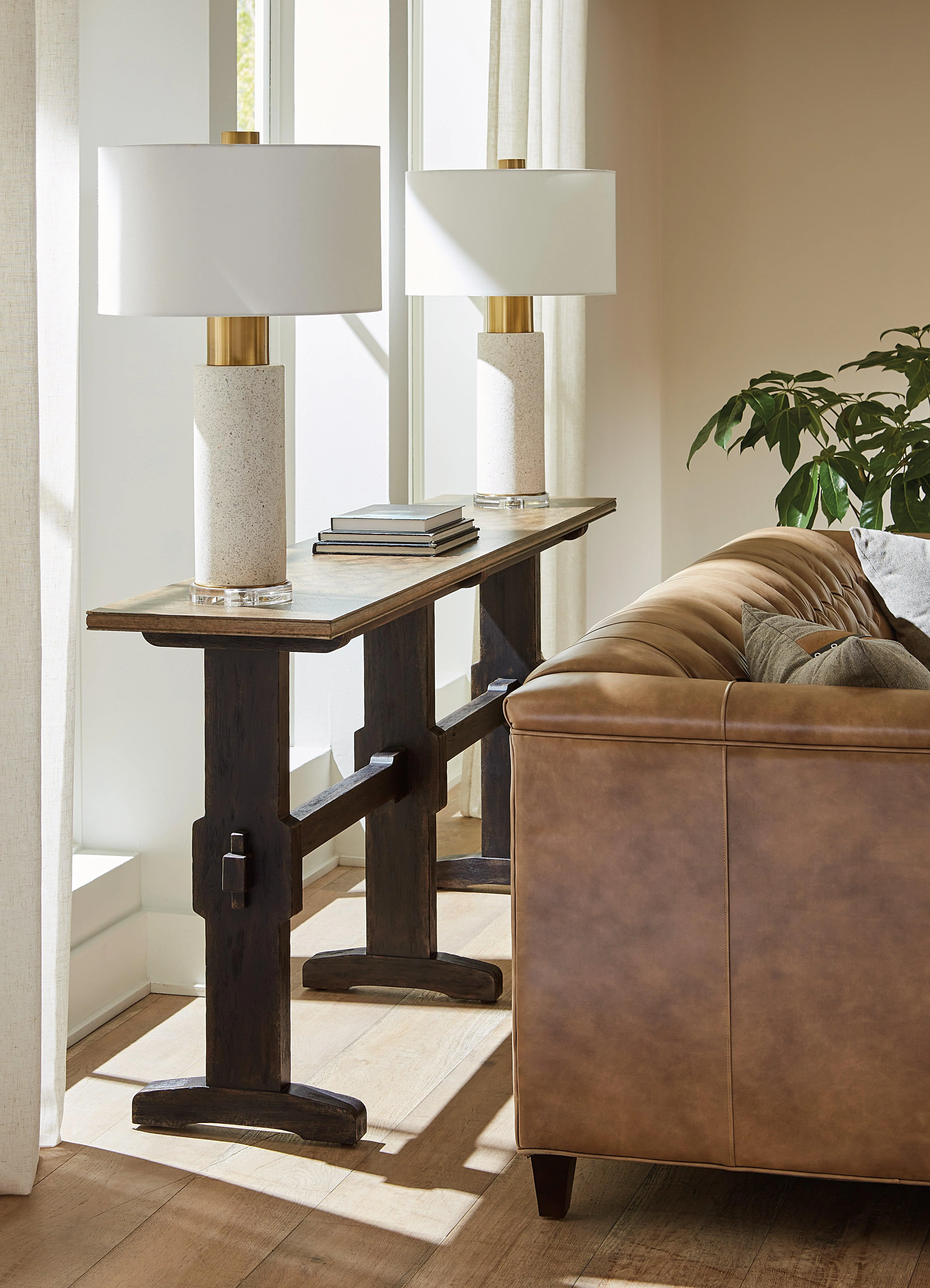 Americana Trestle Console Table - Image 4
