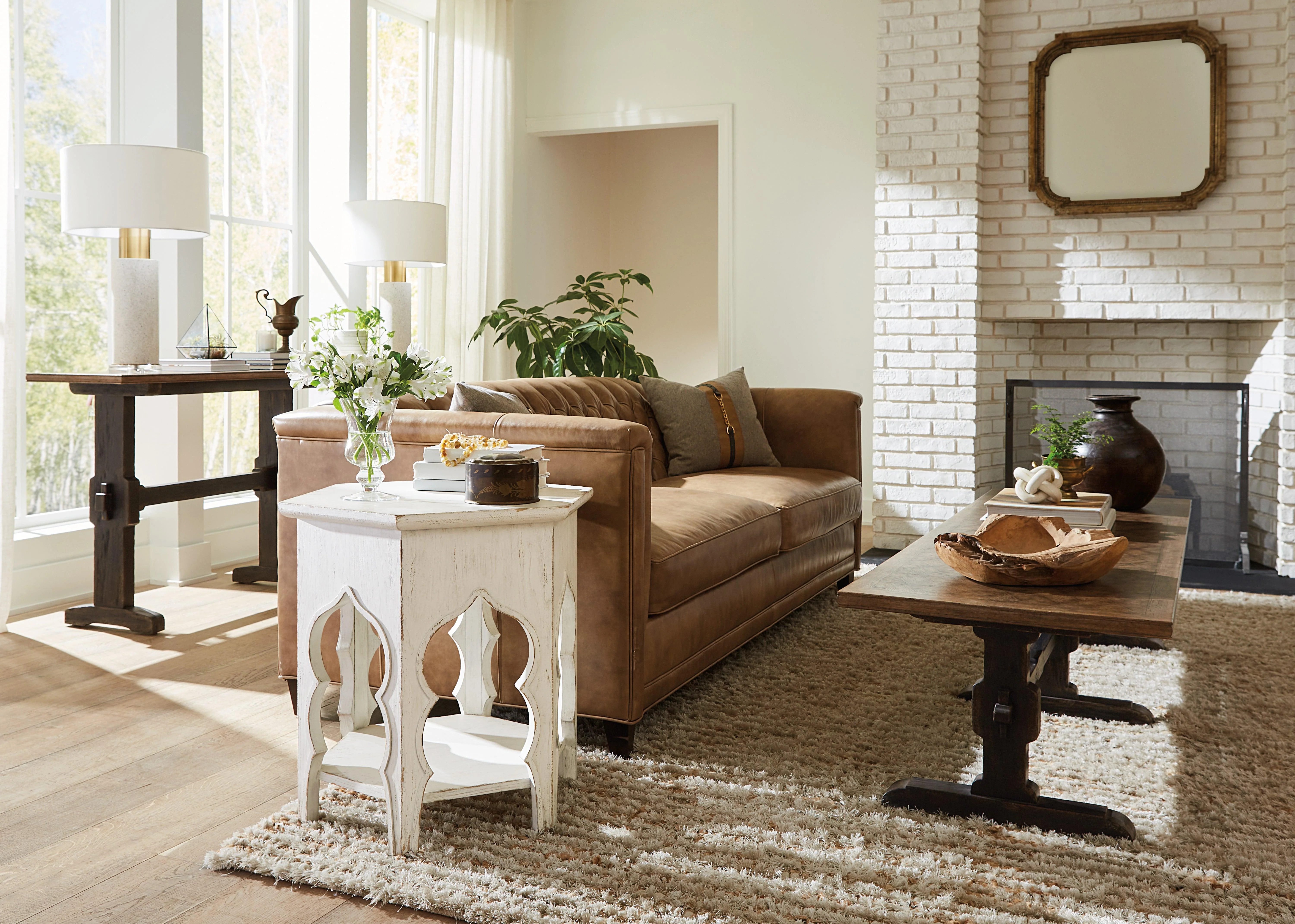 Americana Trestle Console Table - Image 5