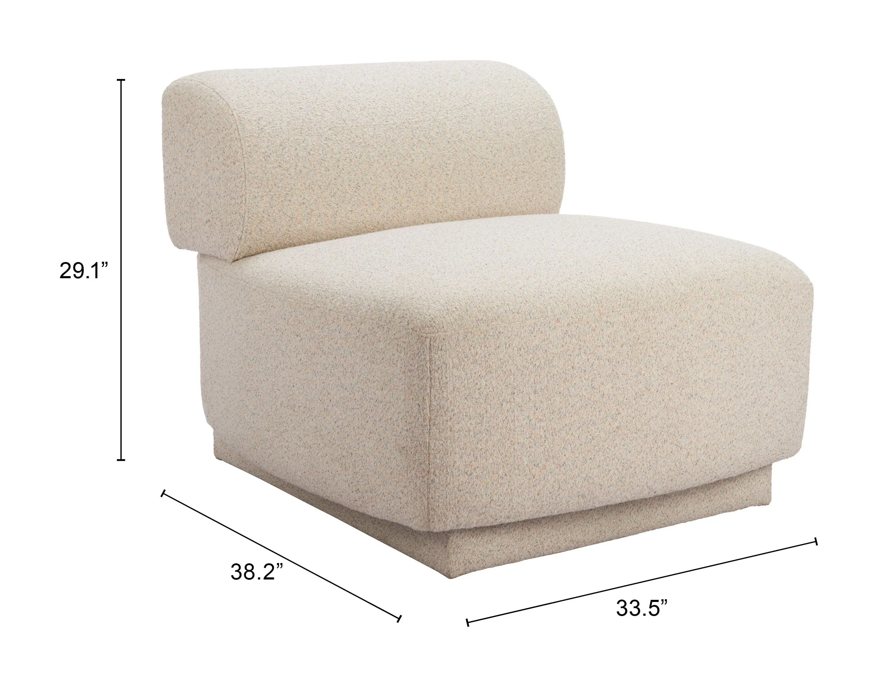 Anese Accent Chair Multigrain Beige - Image 5