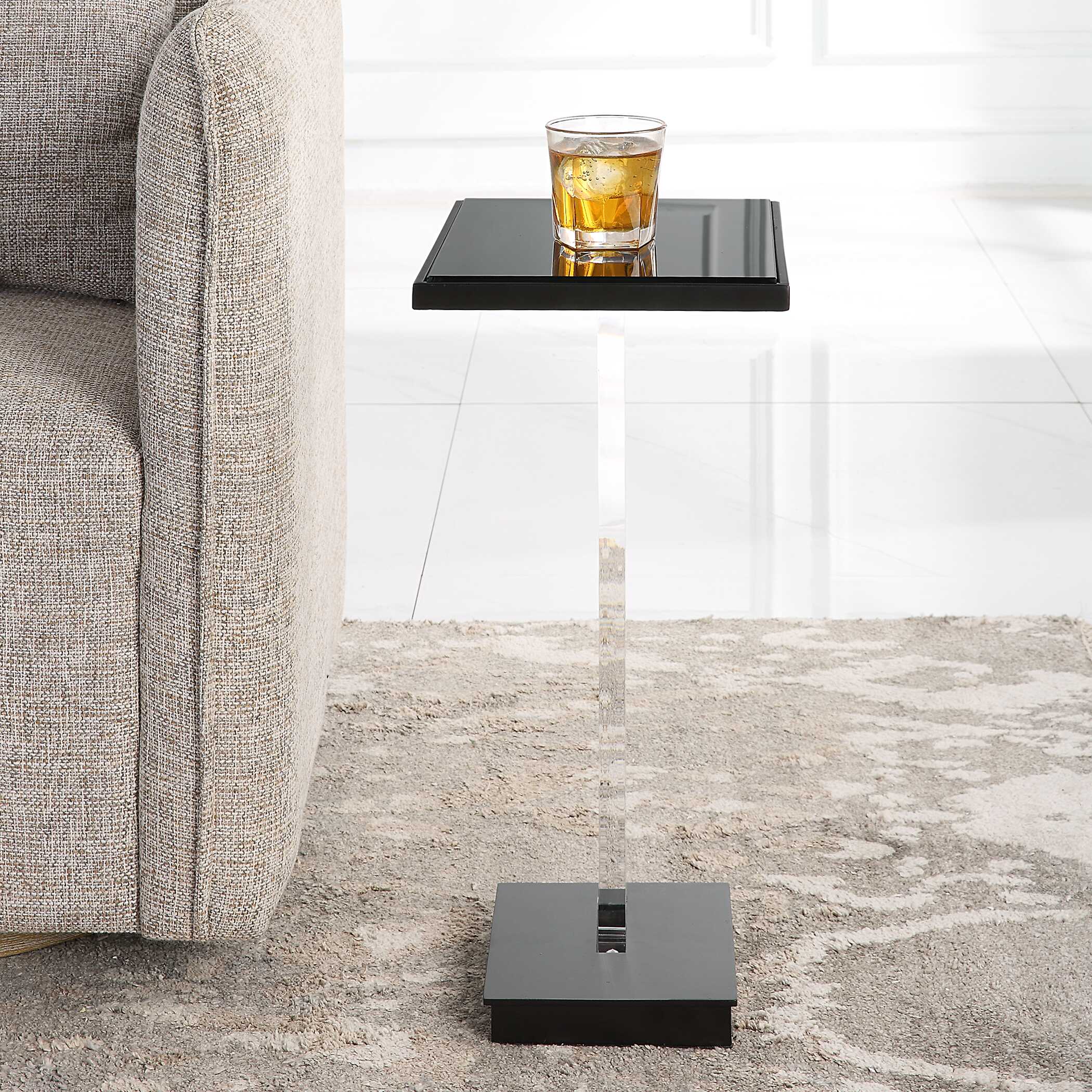 Angle Contemporary Accent Table - Image 3