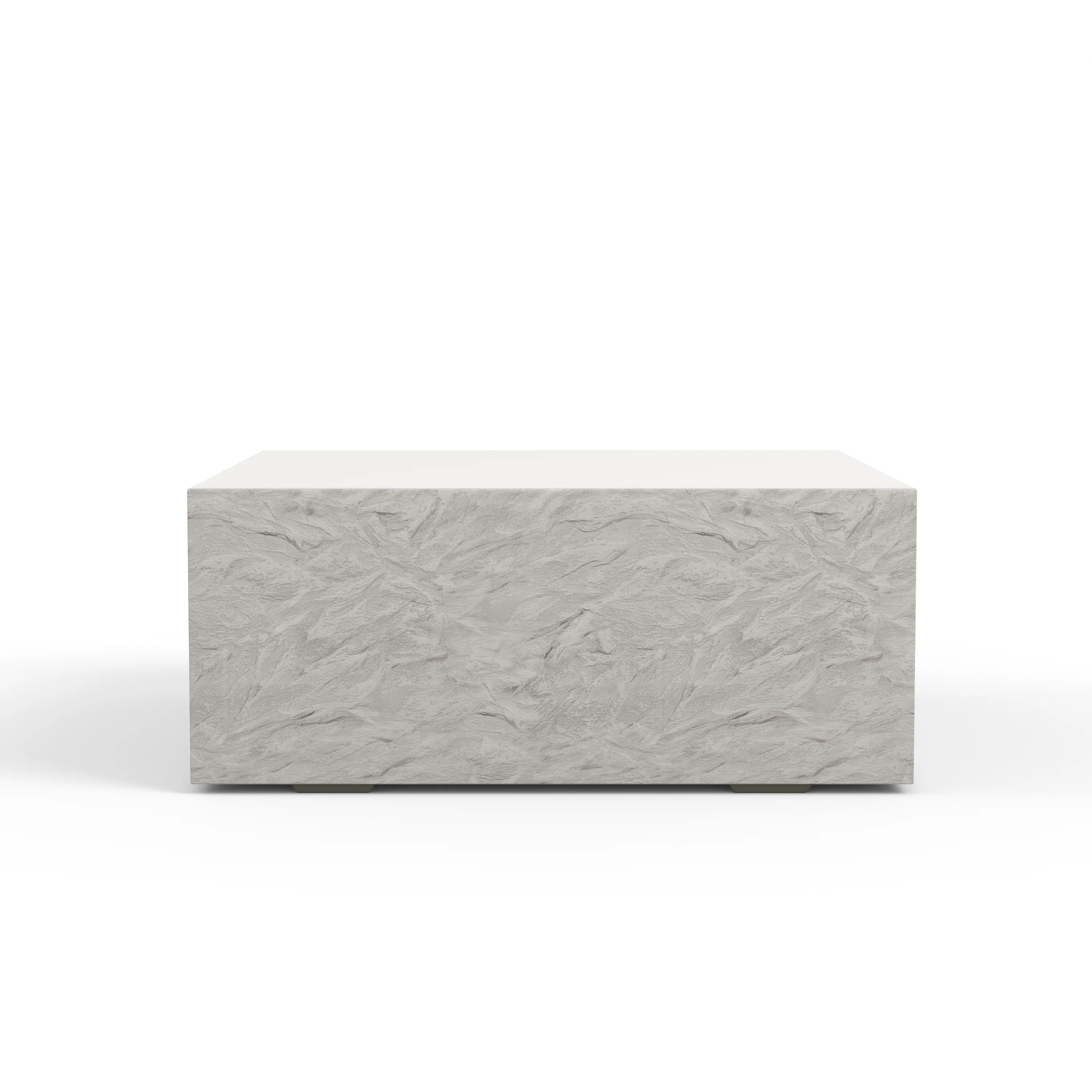 Antique Stone Square Coffee Table - Image 3