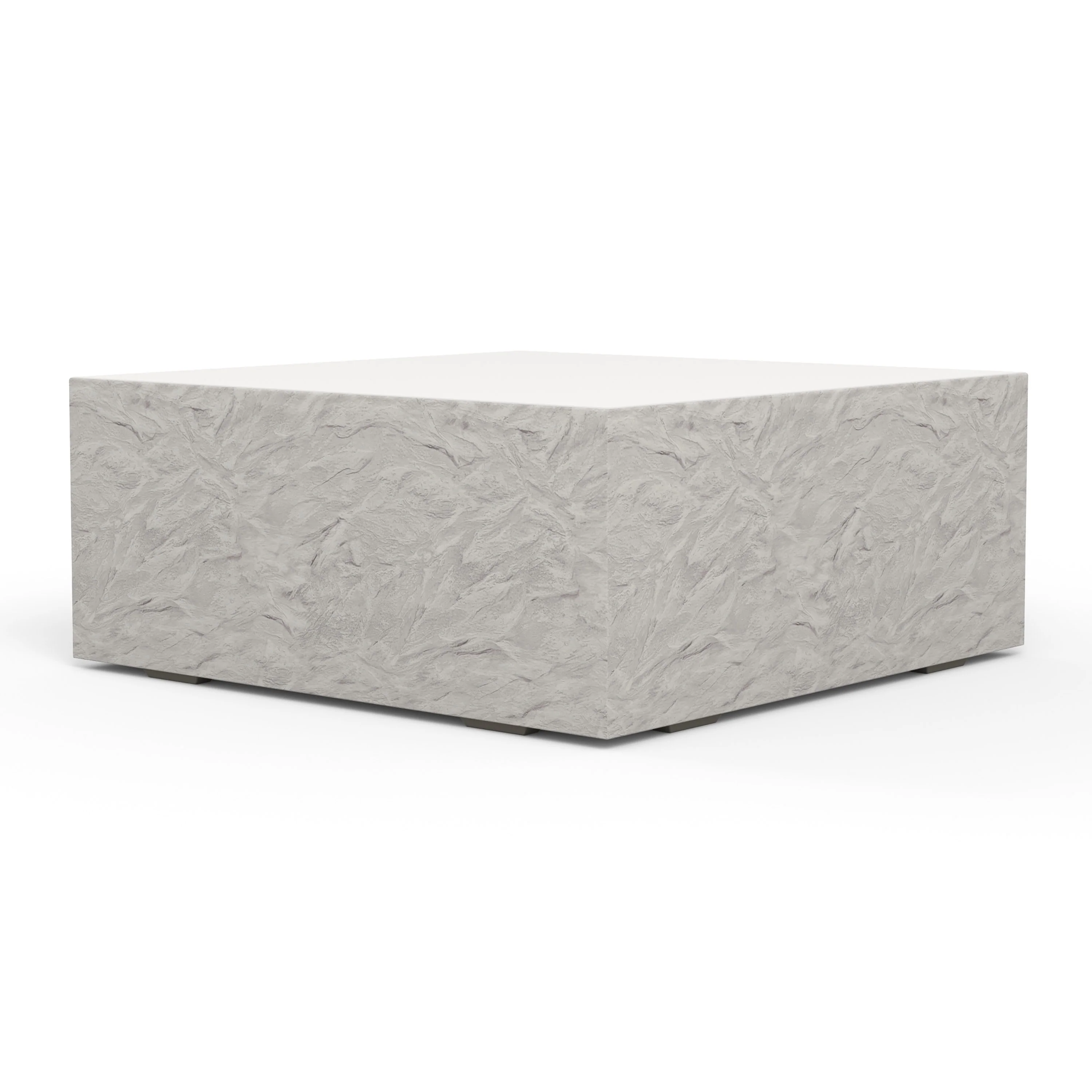 Antique Stone Square Coffee Table - Image 4