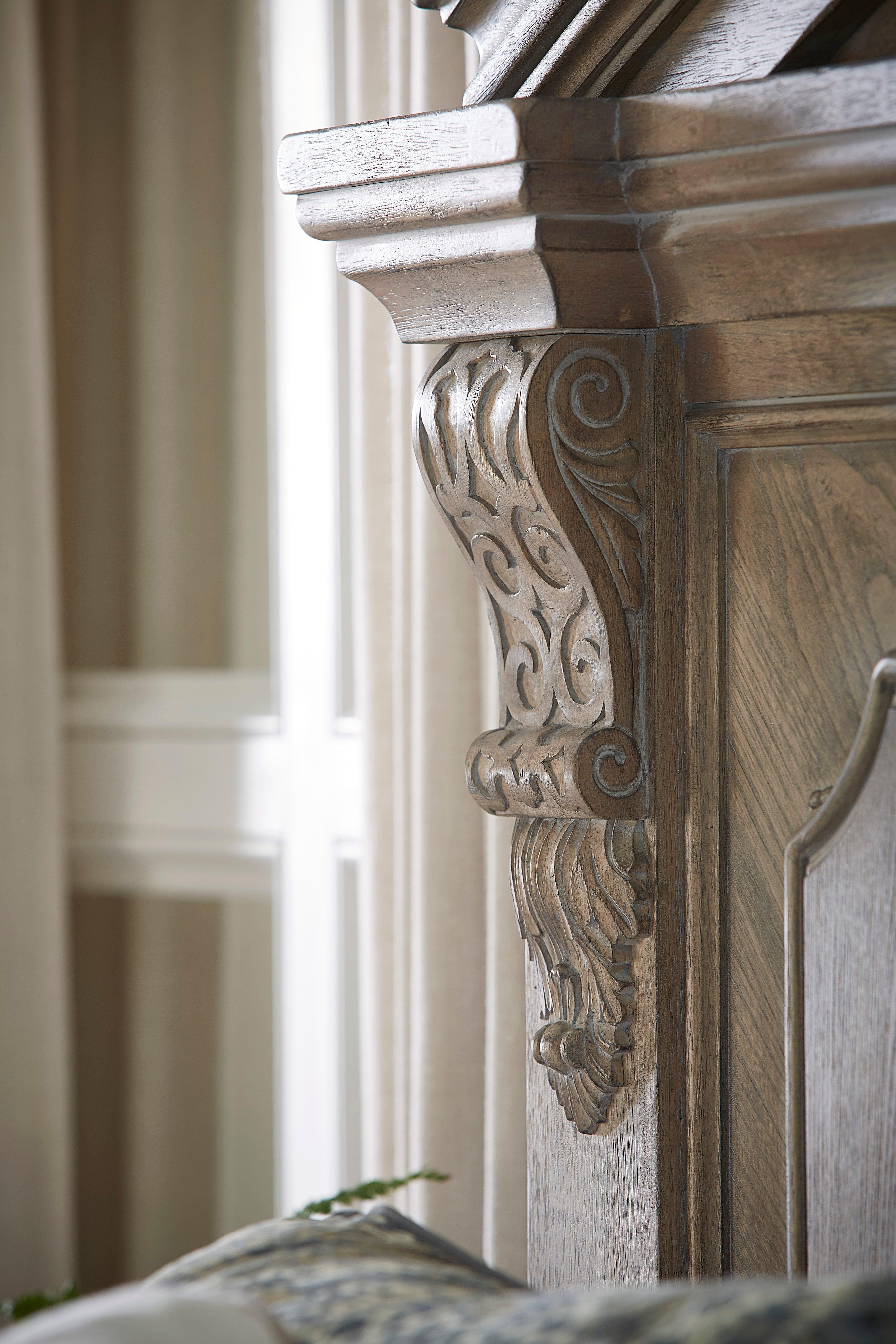 Arch Salvage Queen Chambers Panel Bed - Image 4