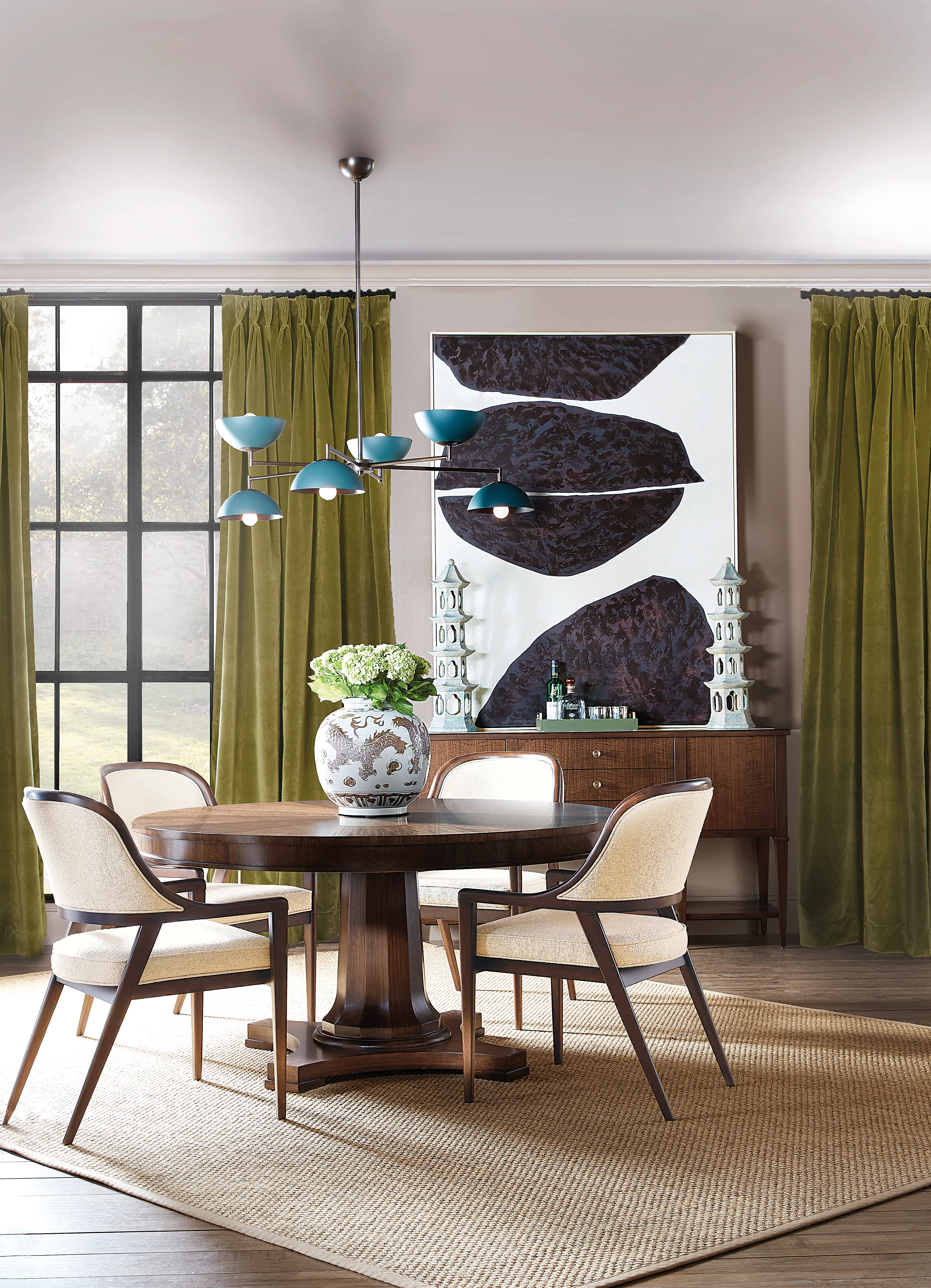 Archives Round Pedestal Dining Table - Image 8