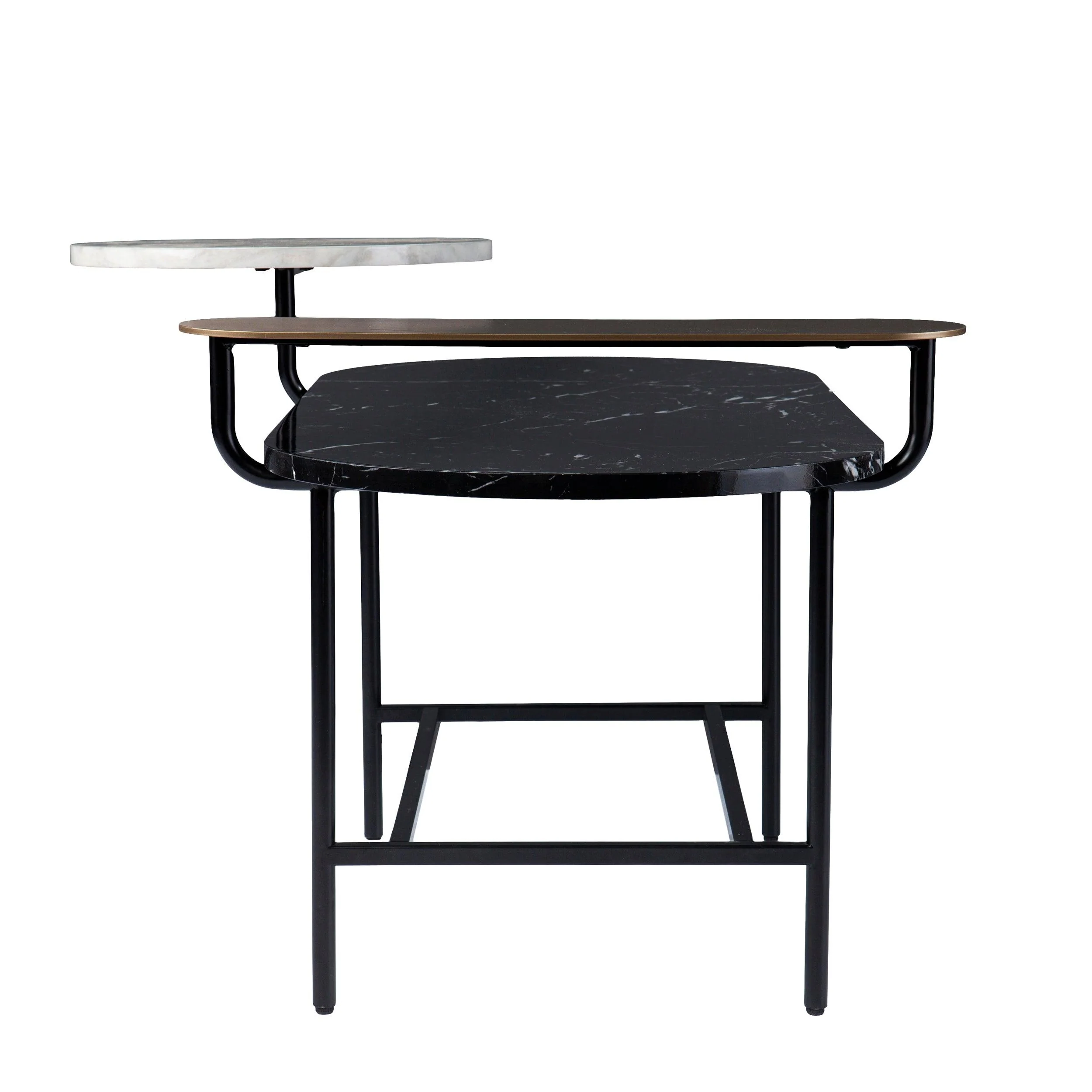 Arcklid Faux Marble Cocktail Table w/ Storage - Image 7