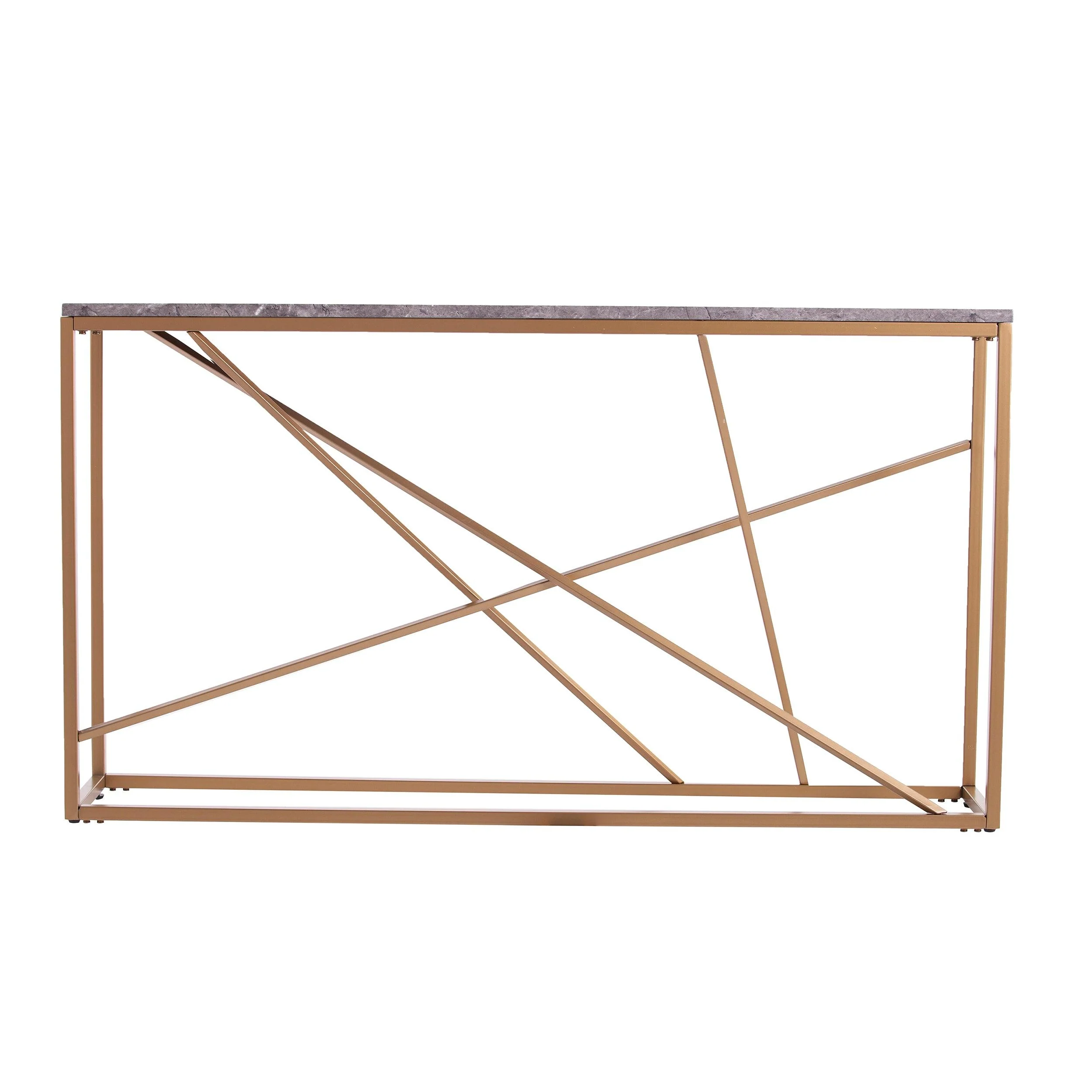 Arendal Faux Marble Skinny Console Table - Image 3