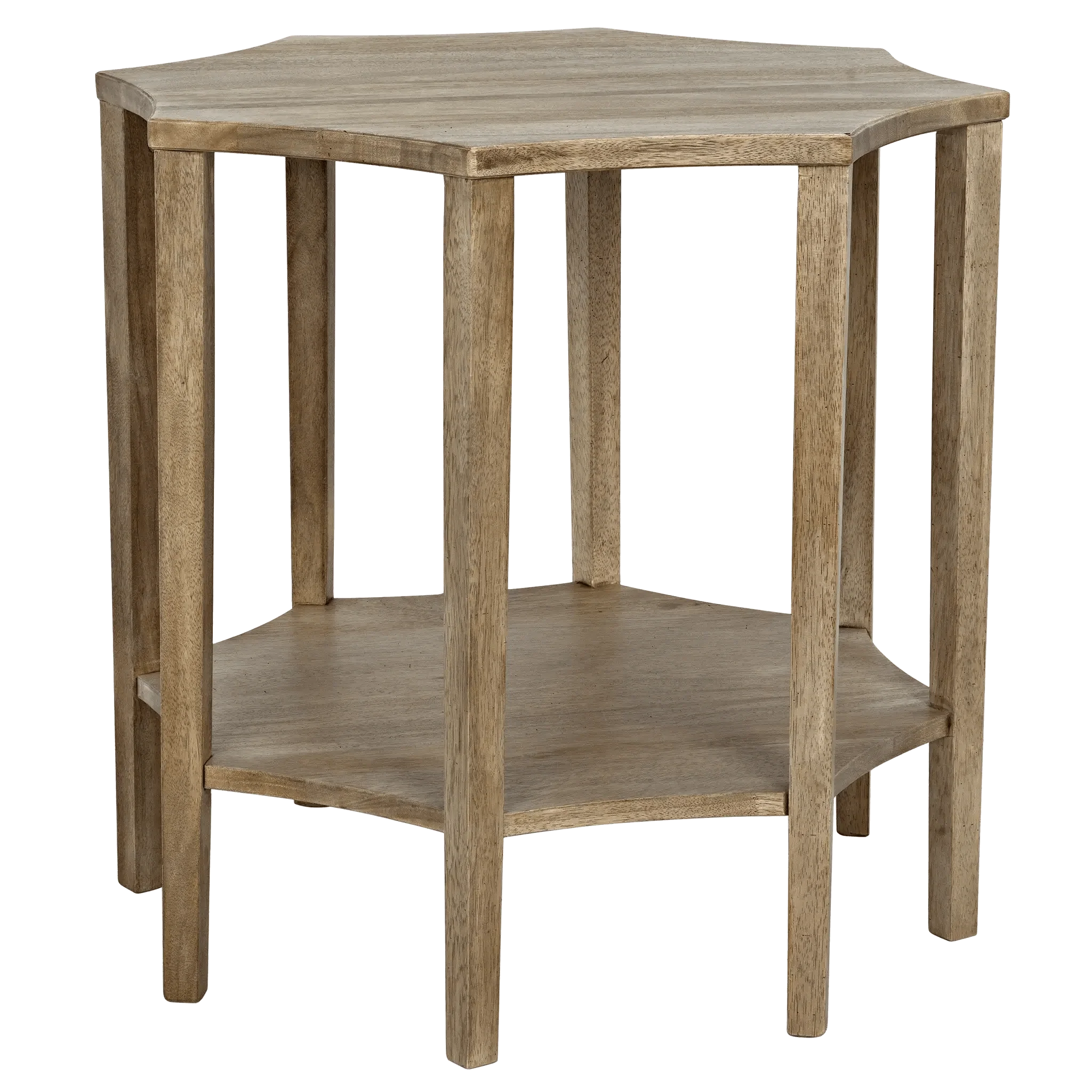 Ariana Side Table, Washed Walnut