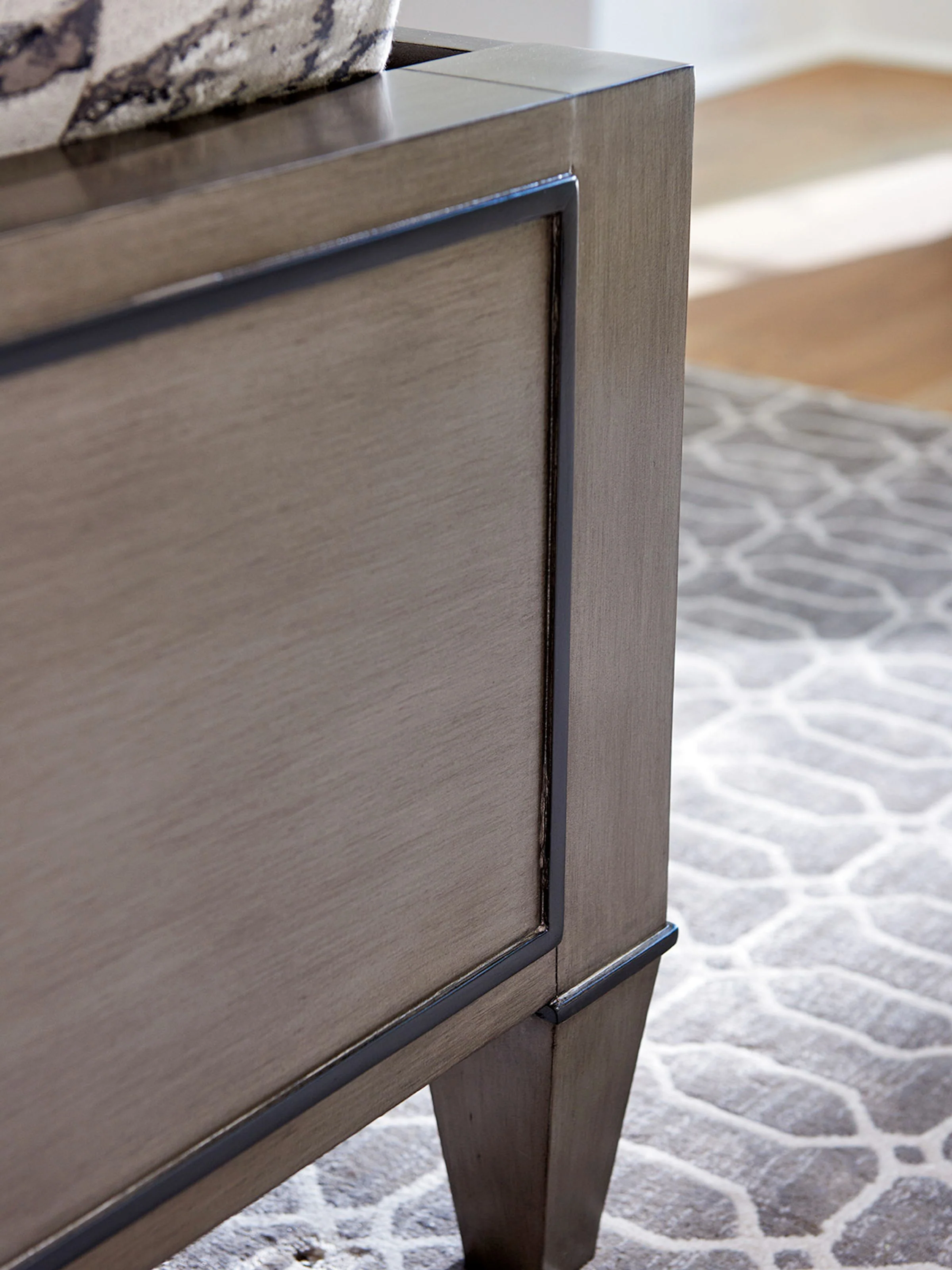 Ariana St. Tropez Upholstered Panel Bed King - Image 4