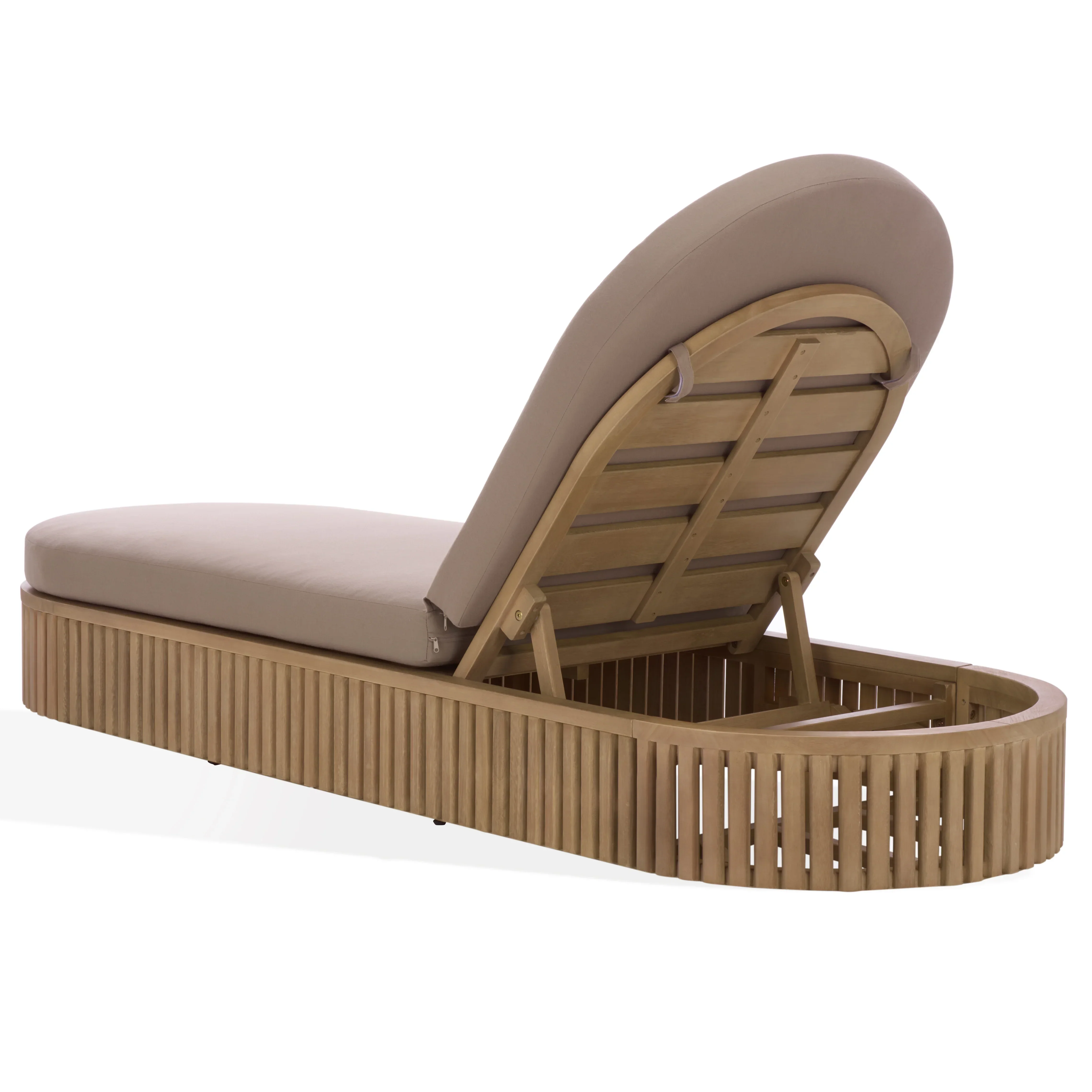 Arielle Eucalyptus Wood Sun Lounger - Image 15
