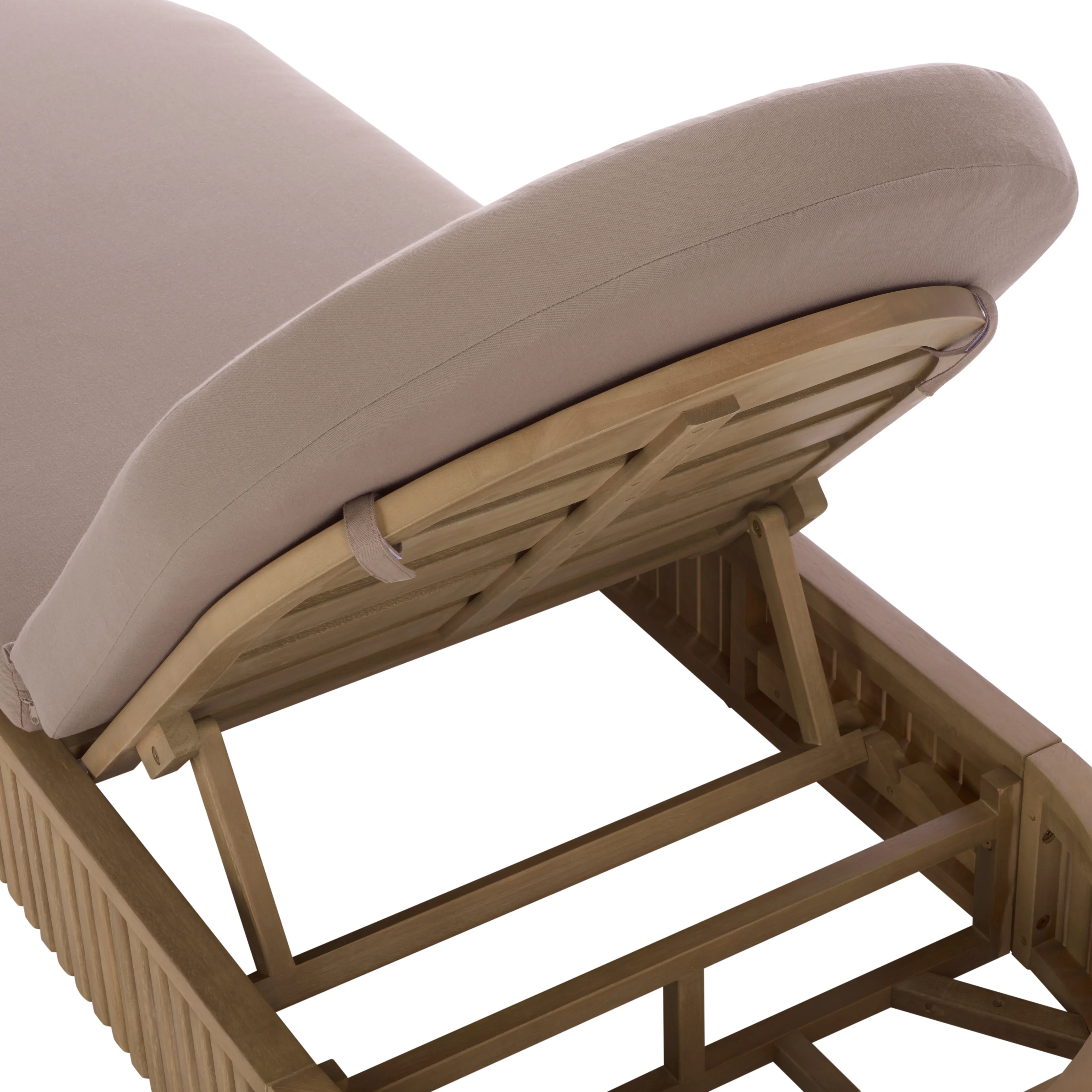 Arielle Eucalyptus Wood Sun Lounger - Image 9