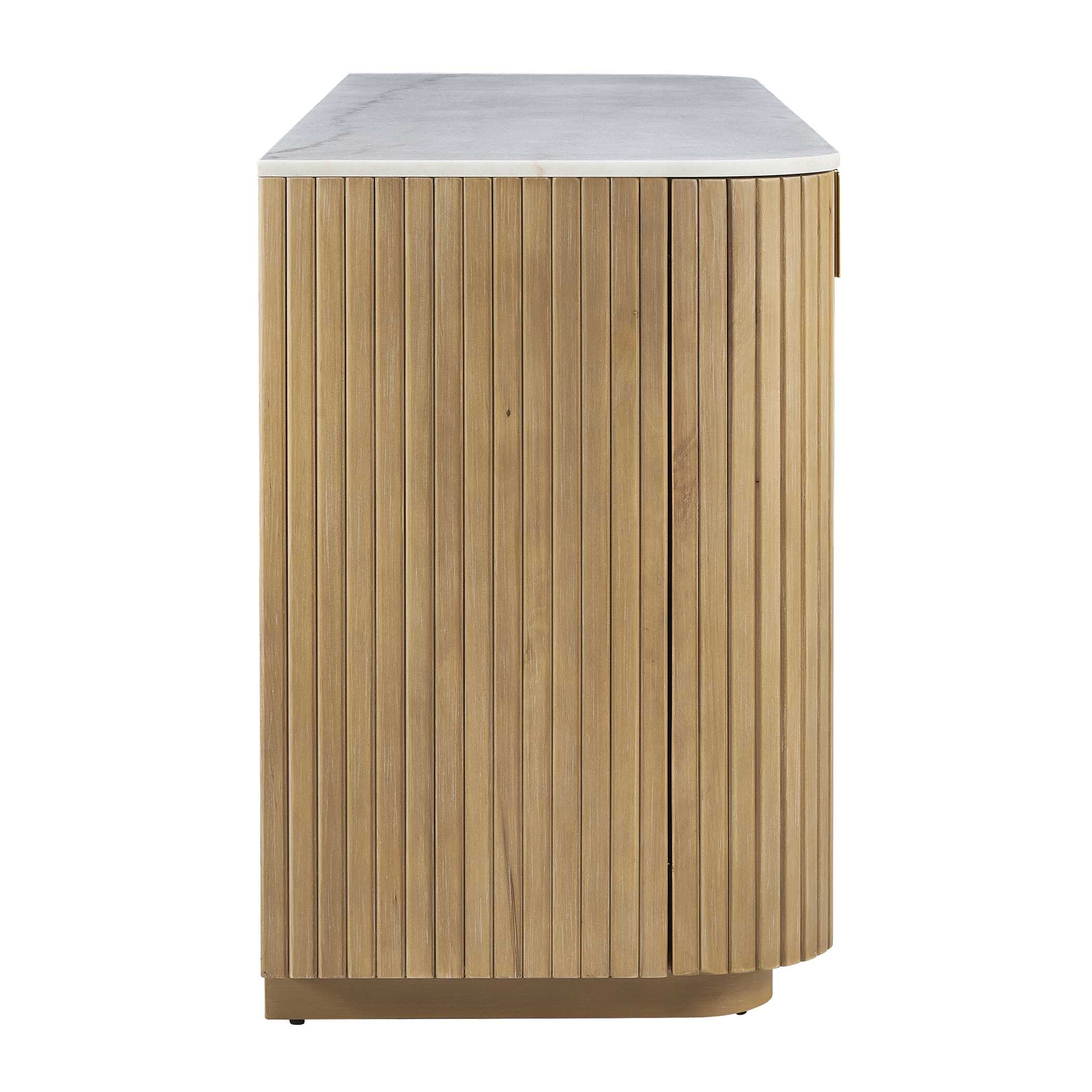 Arik 4 Door Walnut Cabinet - Image 5