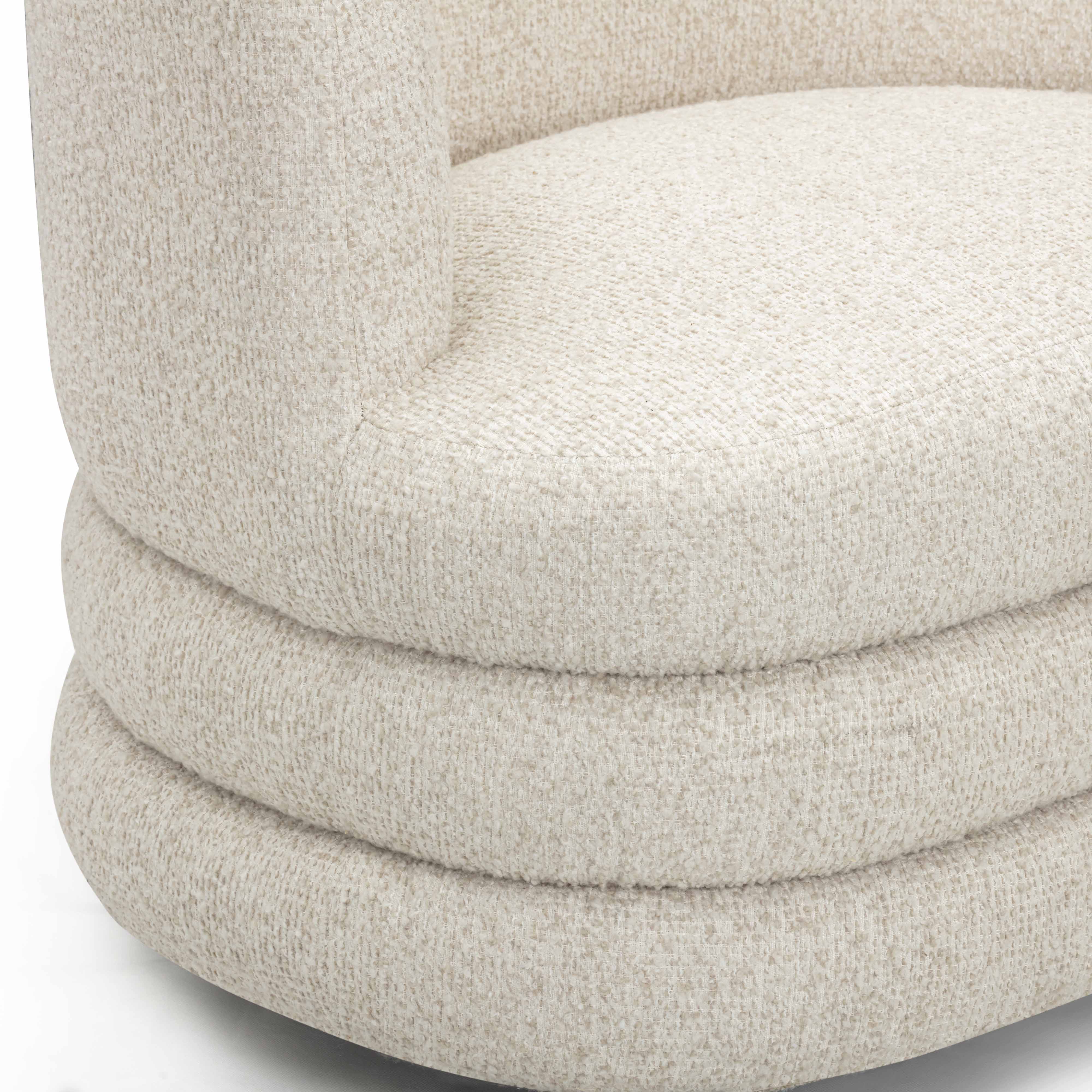 Astor Heavy Performance Boucle Swivel Hotel Lounge Chair - Image 12