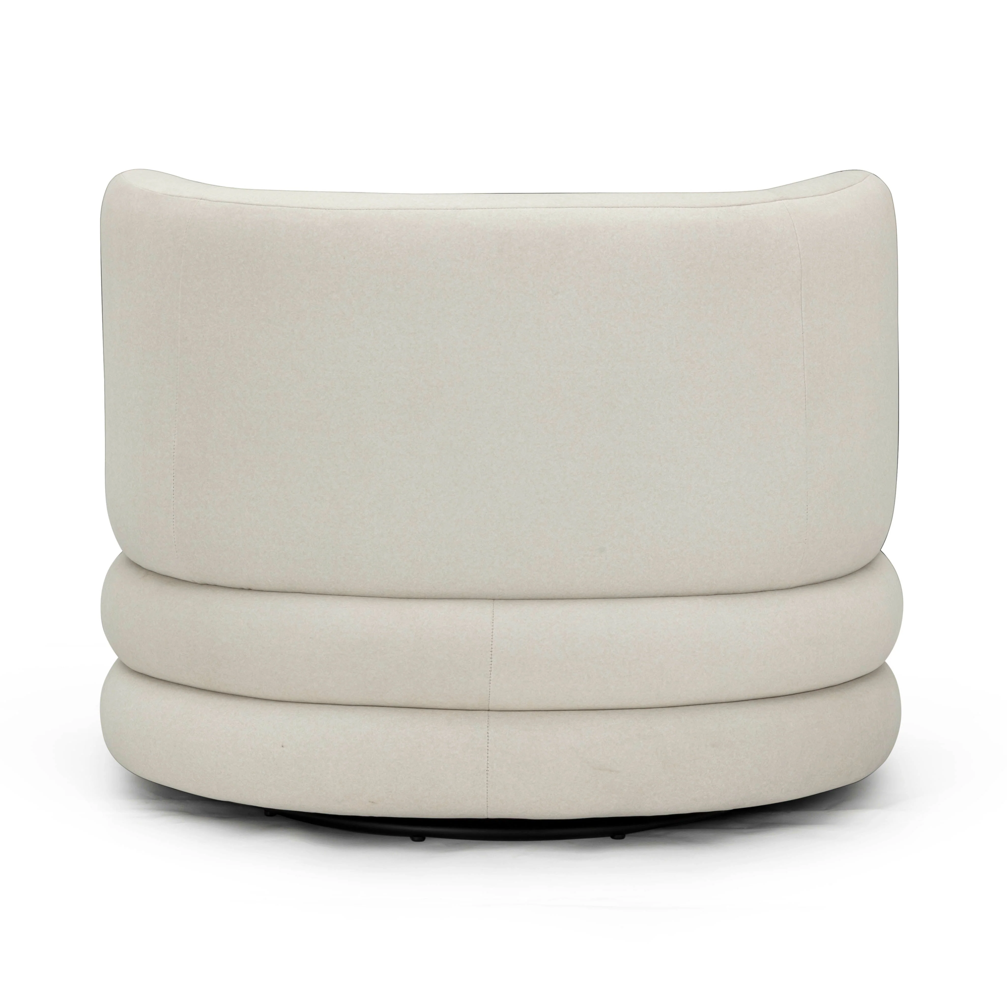 Astor Performance Faux Mohair Swivel Hotel Lounge Chair - Image 5