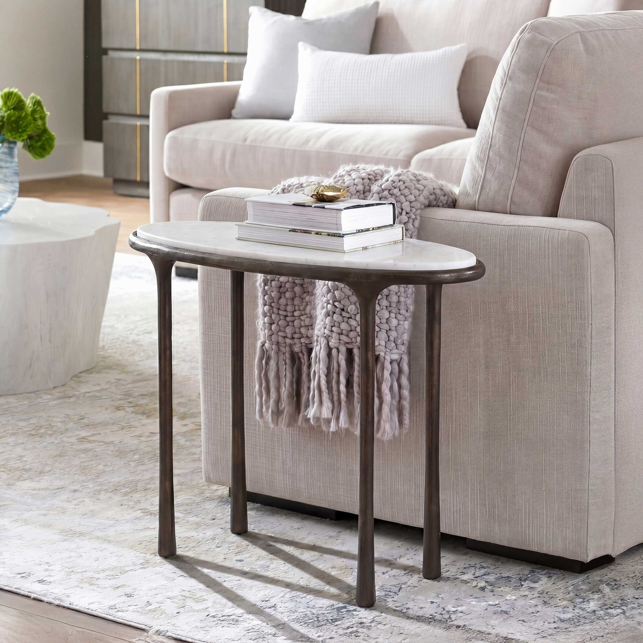 Ata Dark Bronze Accent Table - Image 3