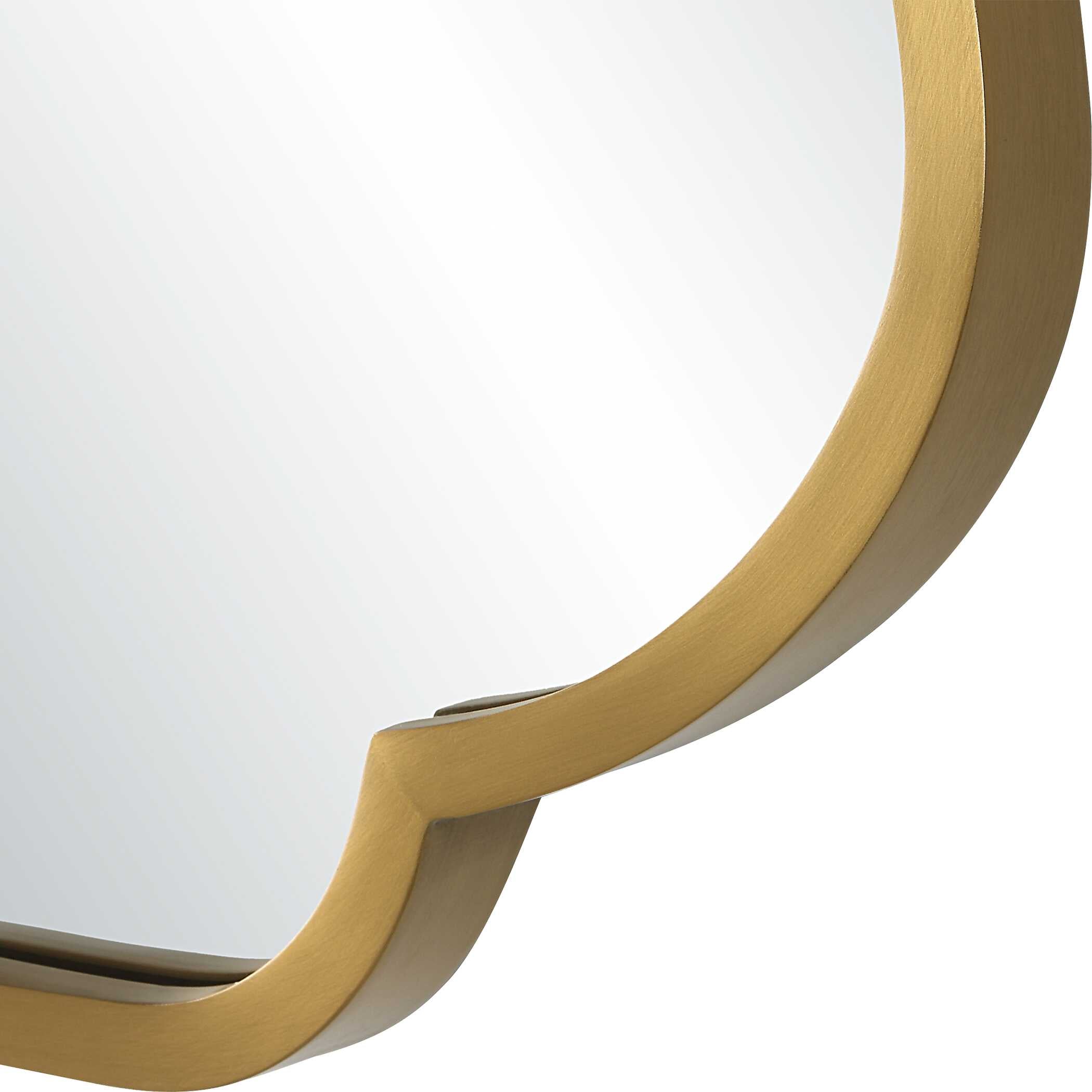 Athena Brushed Brass Mirror - Image 5