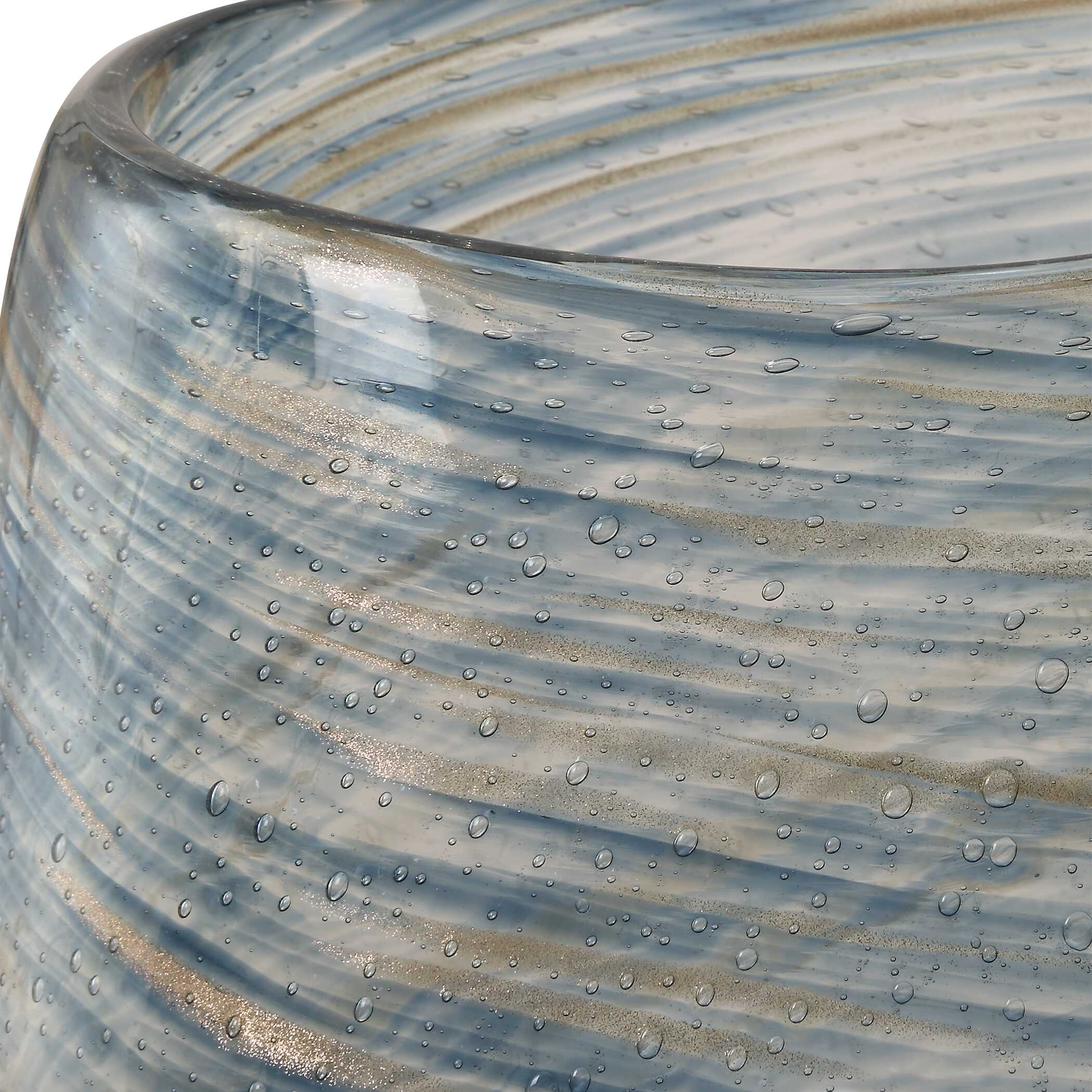 Aurora Swirl Glass Vases, S/2 - Image 4