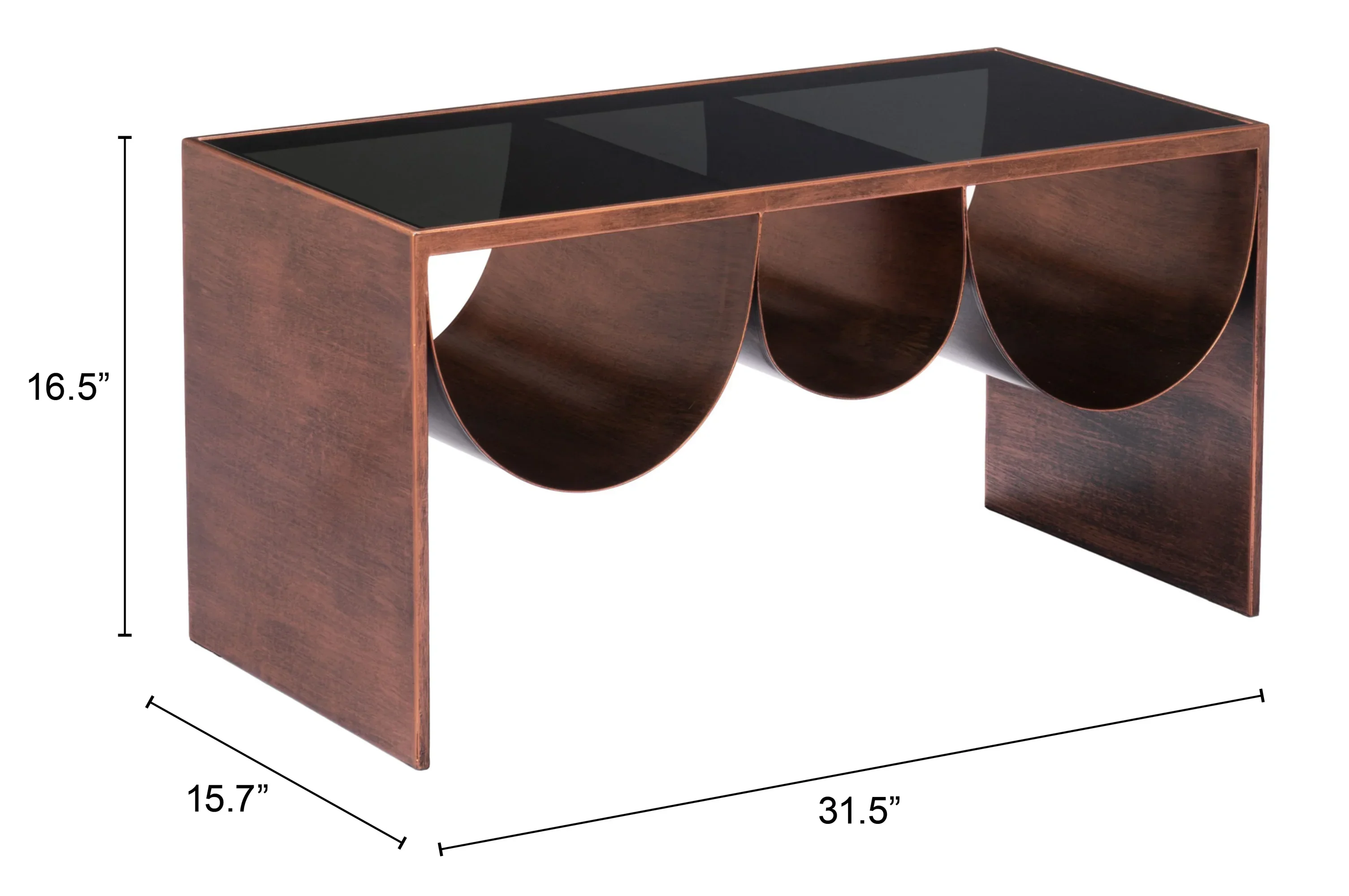Aveiro Coffee Table Copper & Black - Image 5