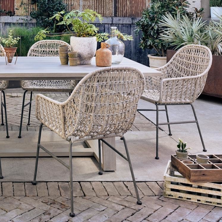 Bandera Outdoor Woven Dining Chair - Set of 2 - Image 2