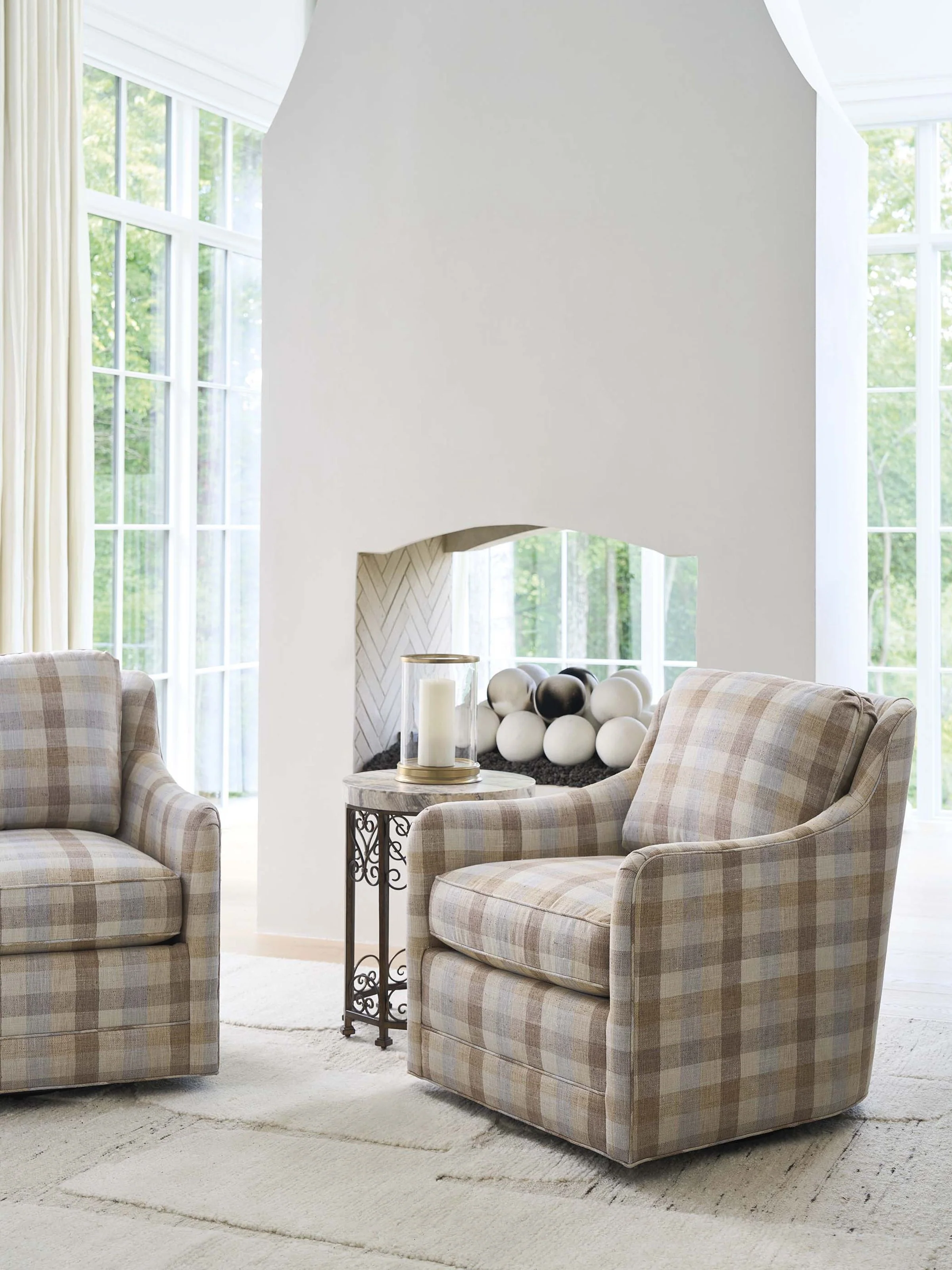 Glenhaven Upholstered Swivel Chair - Image 15