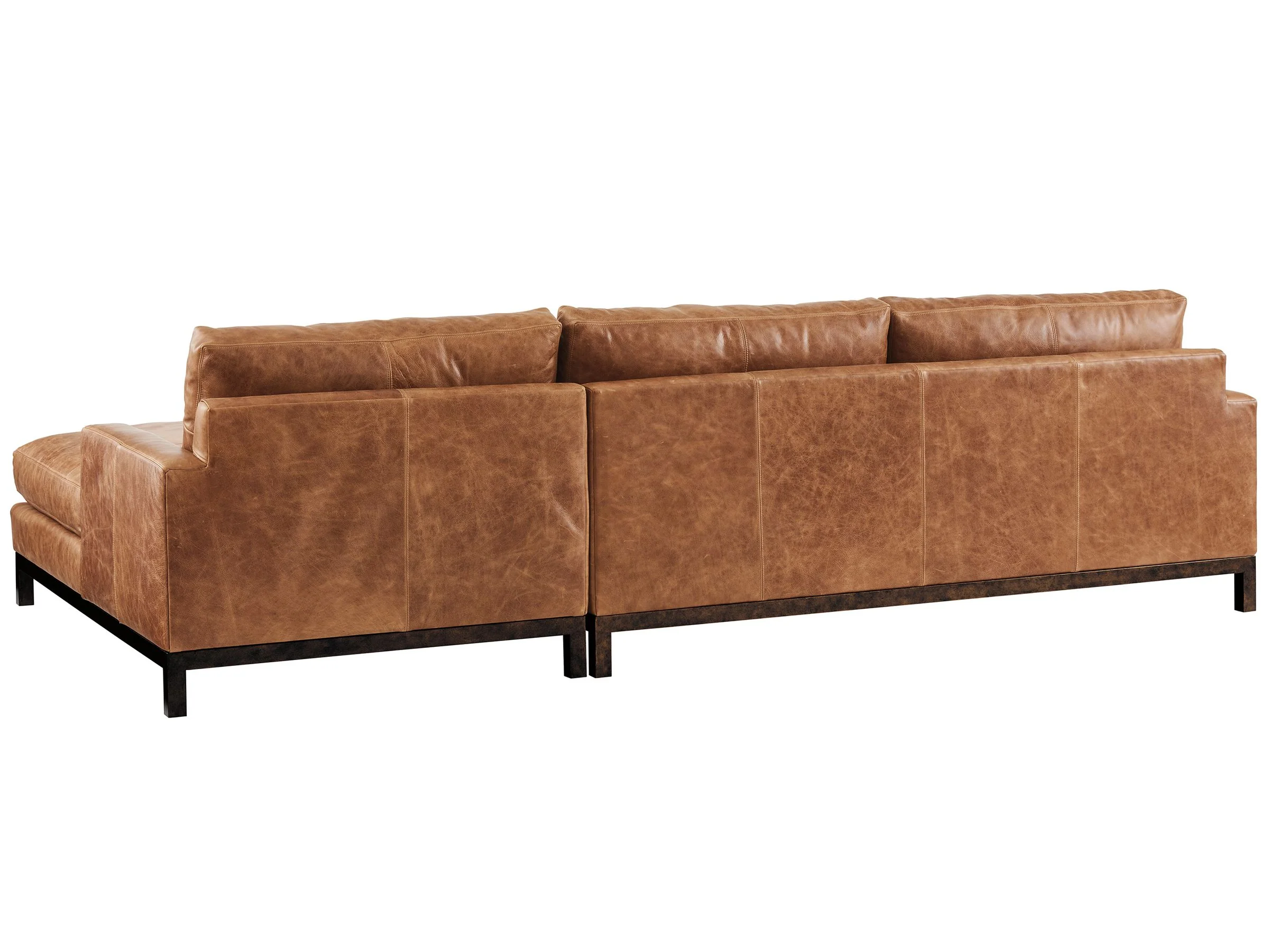 Horizon Leather Sectional Ll5178-53lbr/57rbr - Image 2
