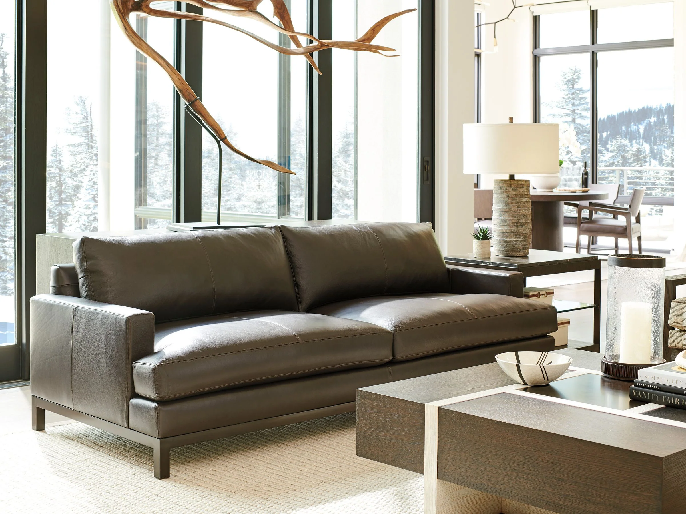 Horizon Leather Sofa - Bronze - Image 2