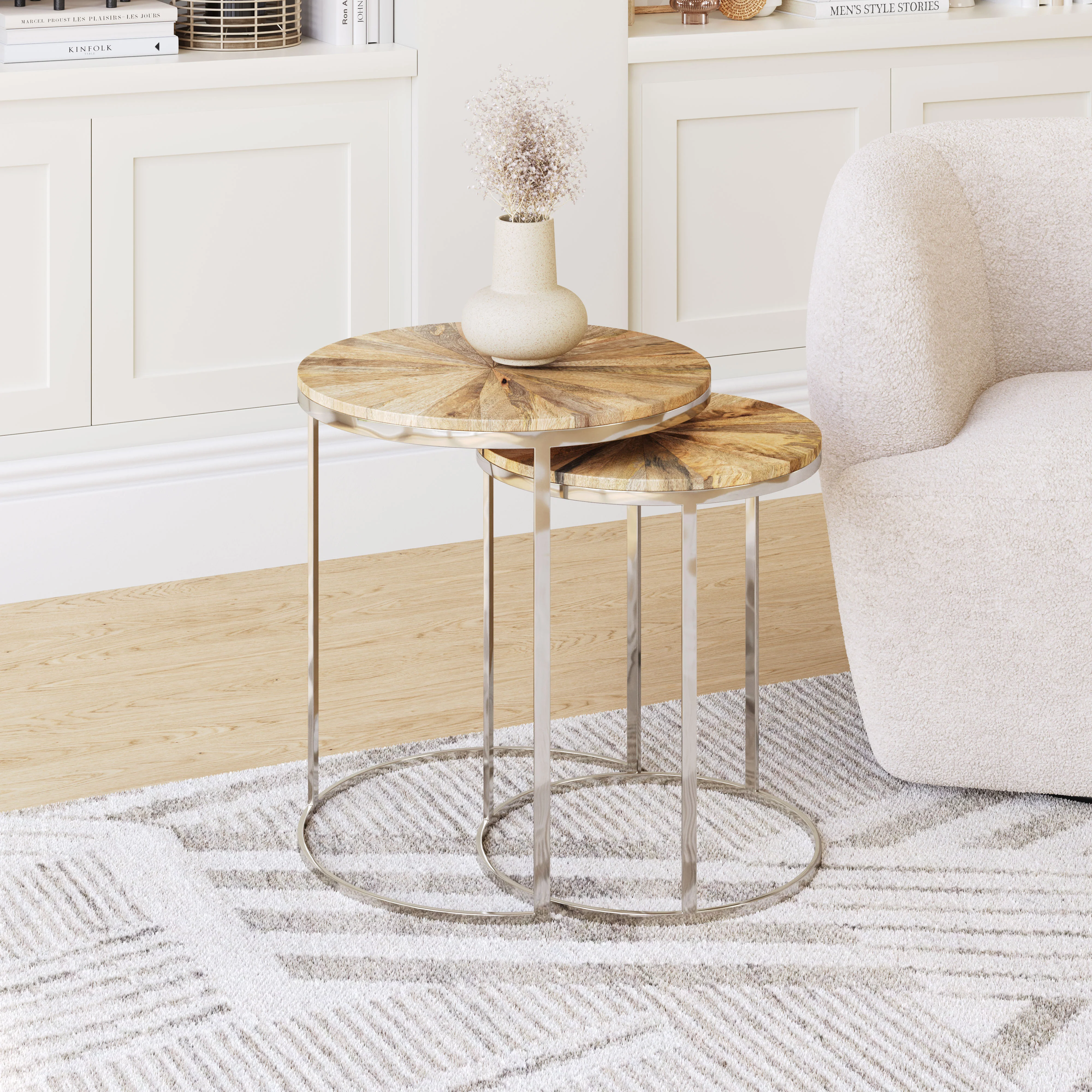 Bari Nesting Table Set (2-Piece) Natural - Image 8