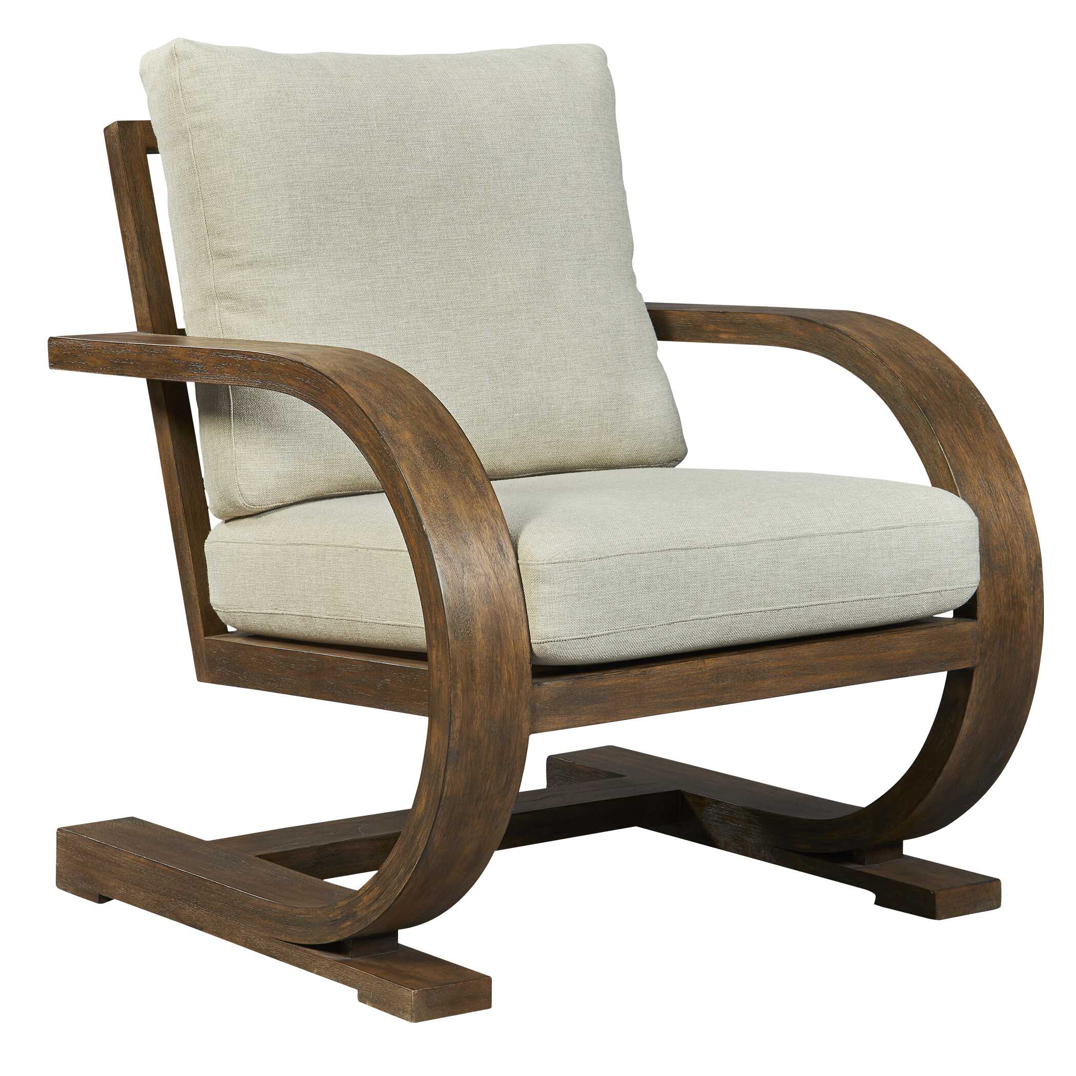 Bedrich Wooden Accent Chair - Image 4