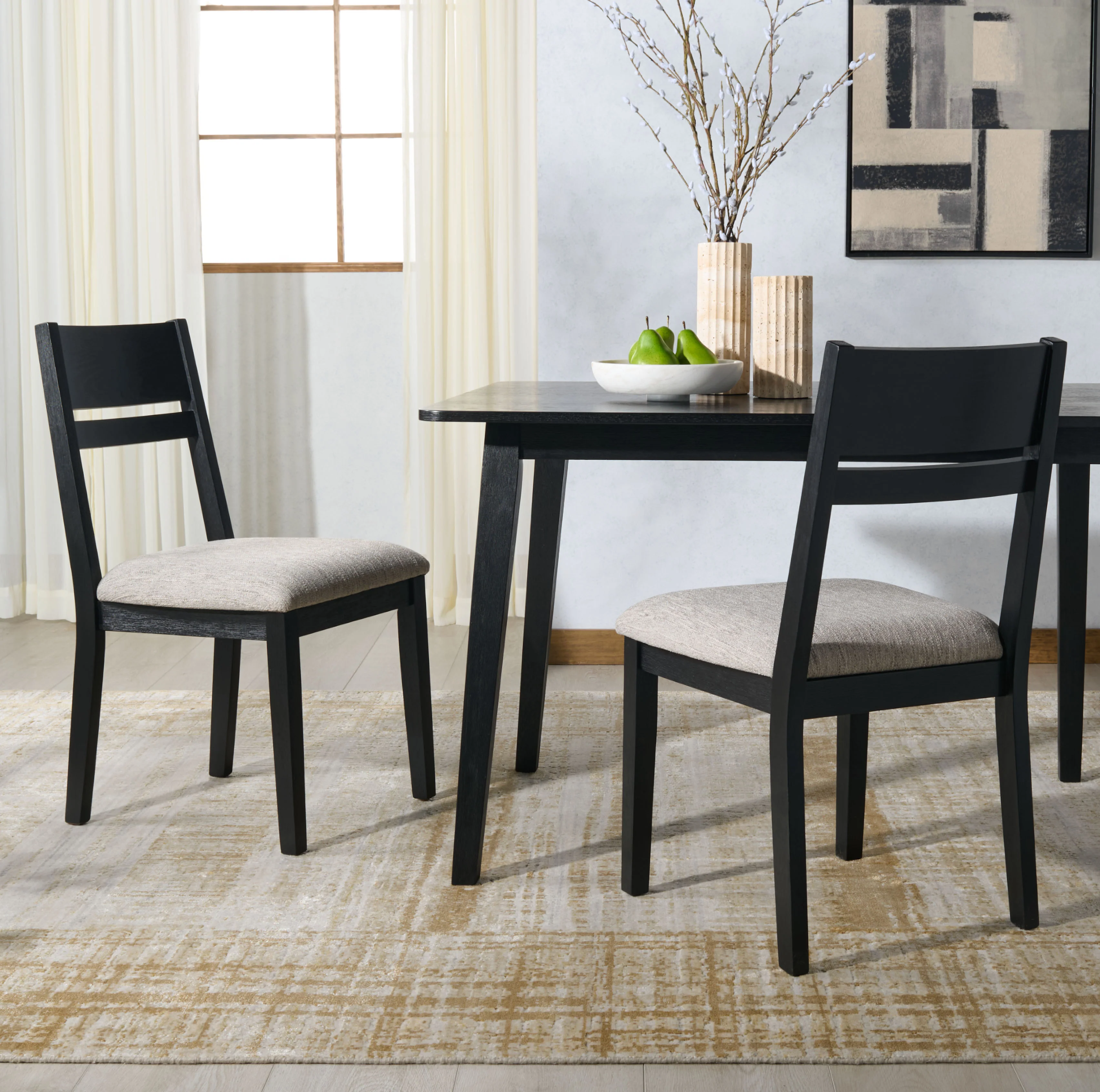Bellalexa Wood And Linen Dining Chair - Set of 2 - Image 4