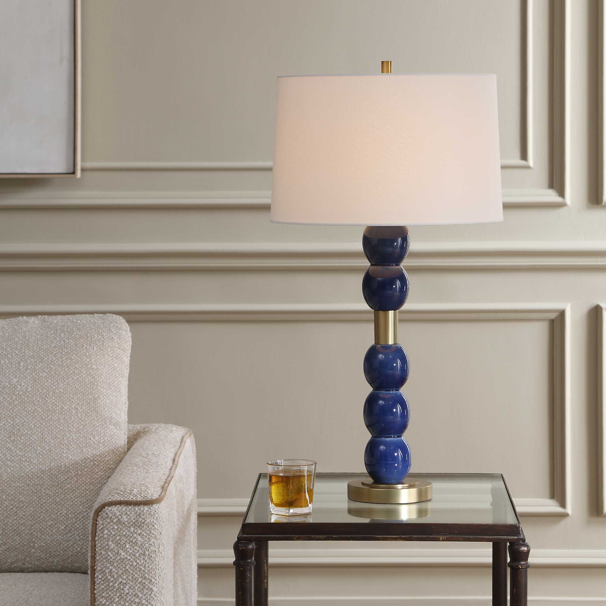Bellore Blue Glaze Table Lamp - Image 2