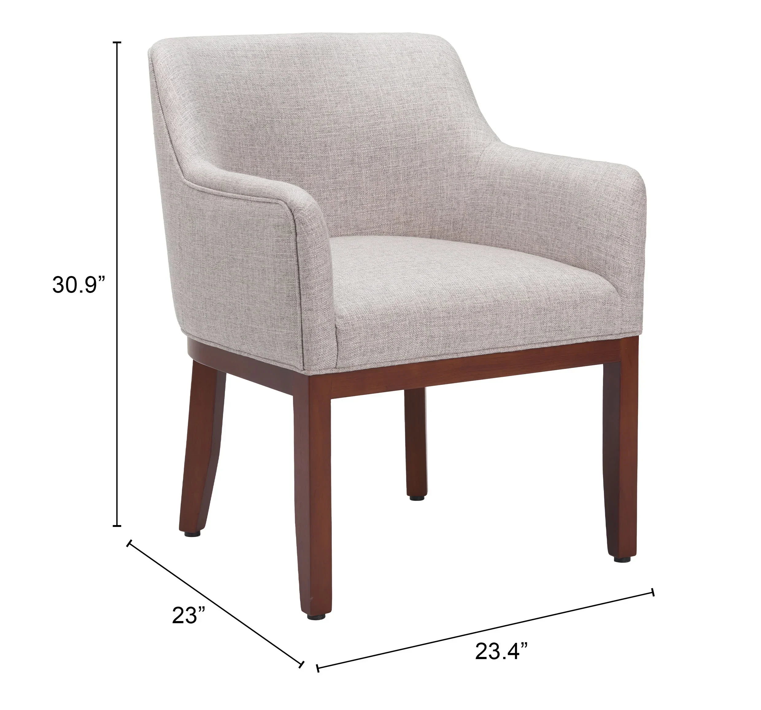 Berbera Dining Chair Gray - Image 5