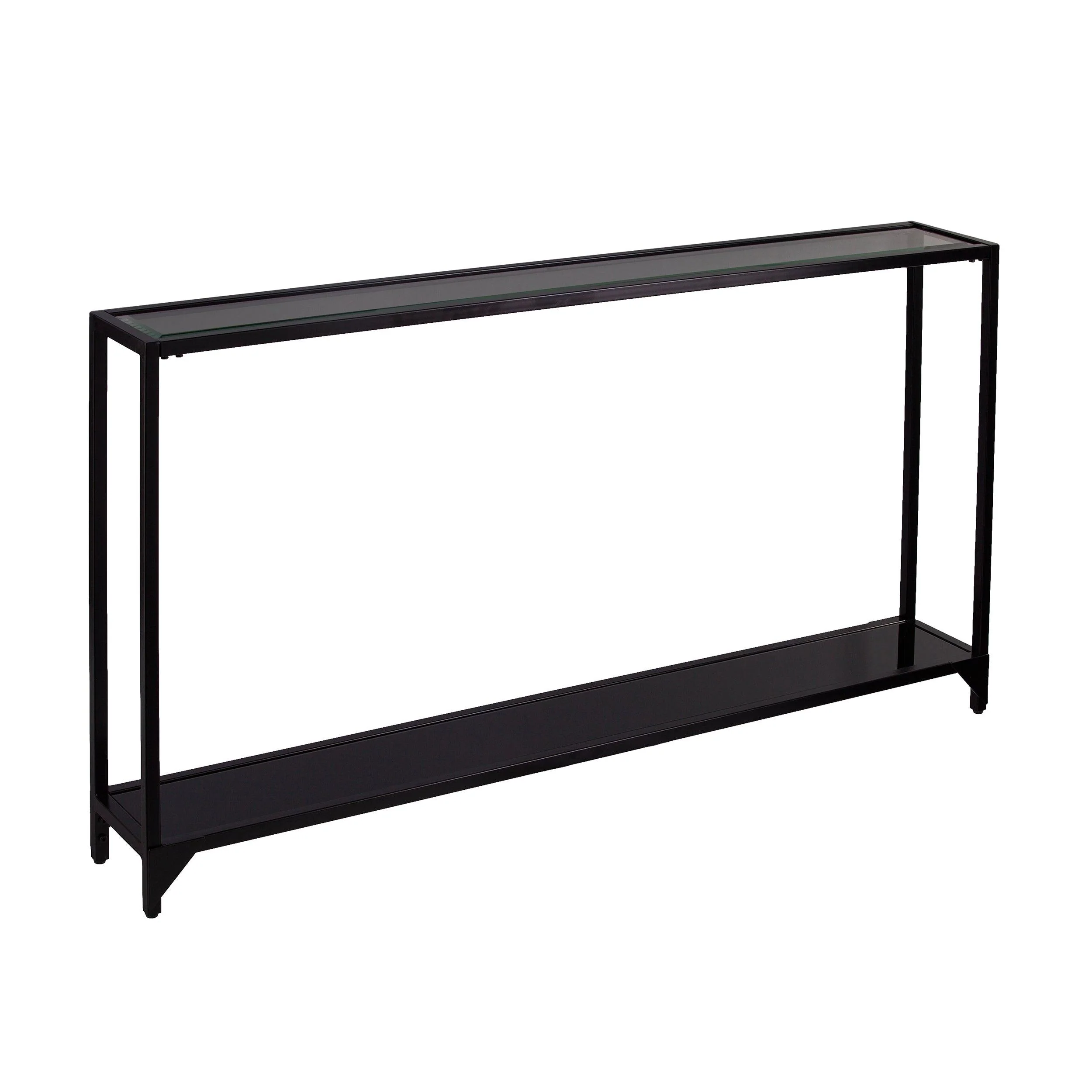 Bergen Glass Console Table - Black