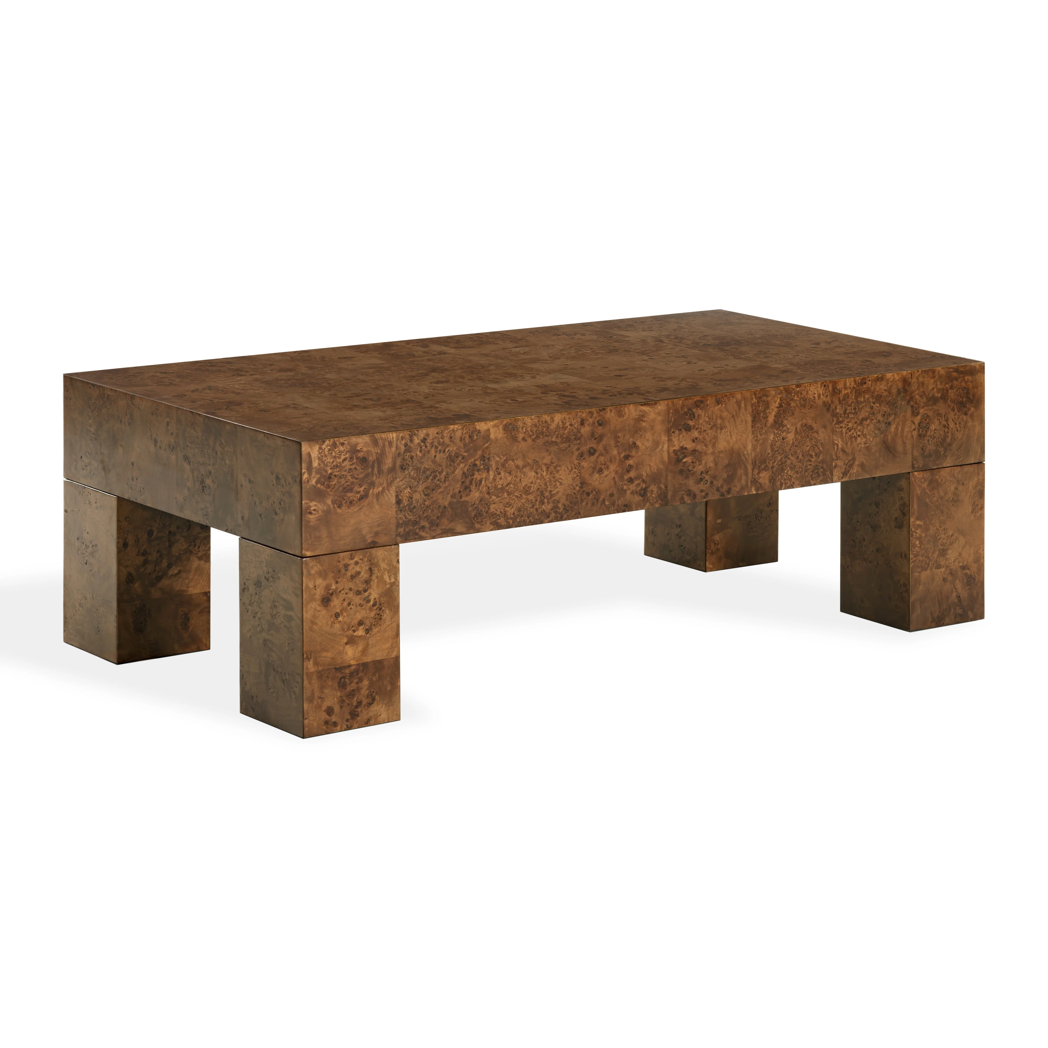 Betharose Burl Wood Coffee Table - Image 3