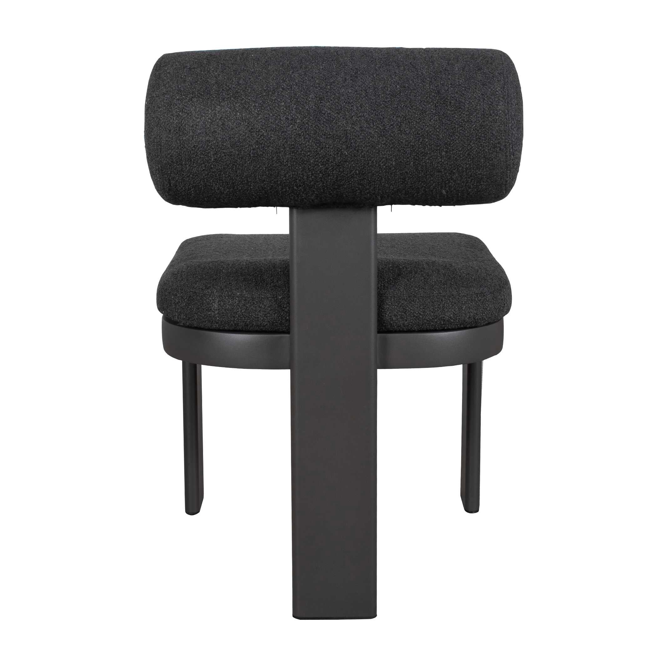Bolster Back Charcoal Outdoor Dining Chair - Set of 2 - Image 7