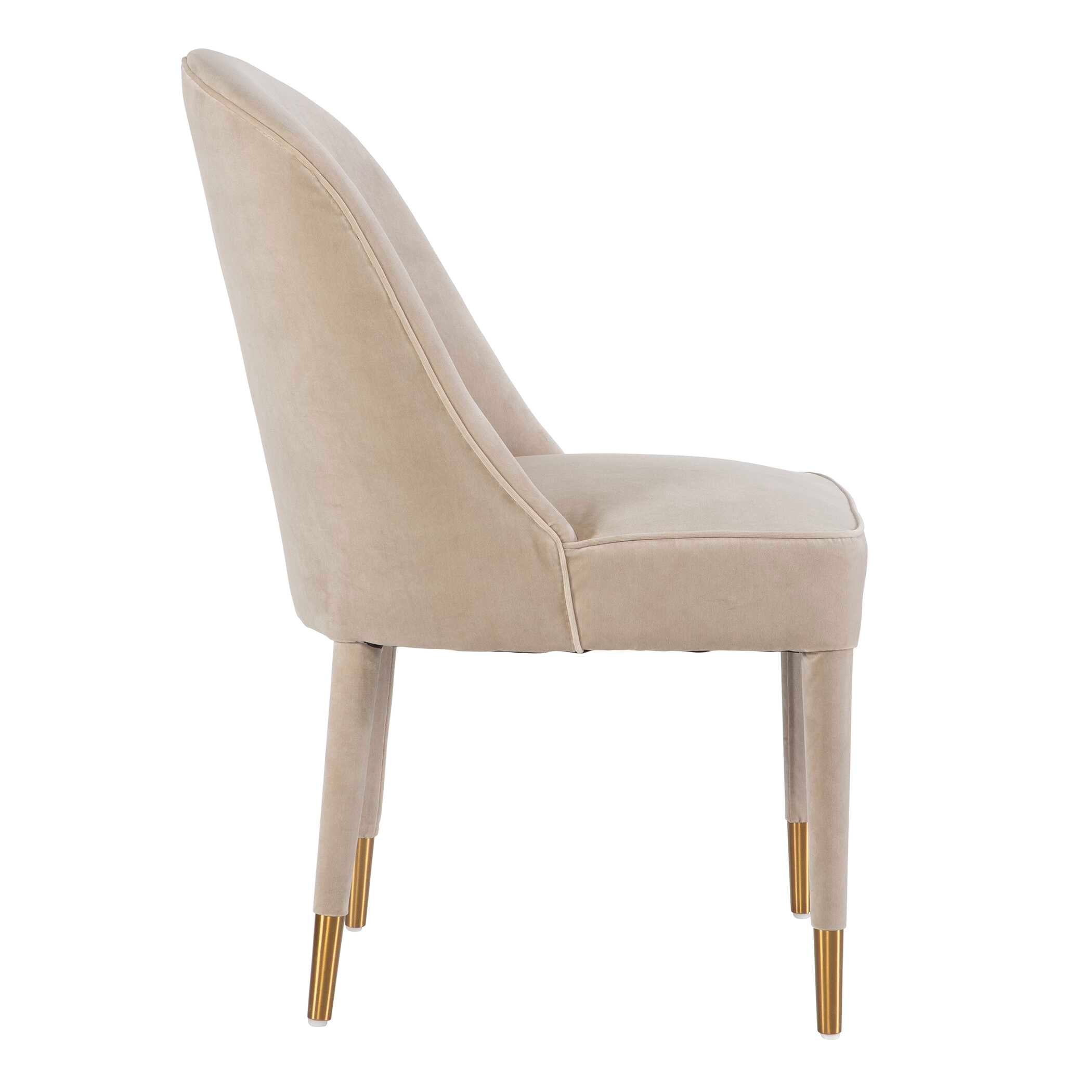 Brie Armless Chair Champagne Set Of 2 - Image 6