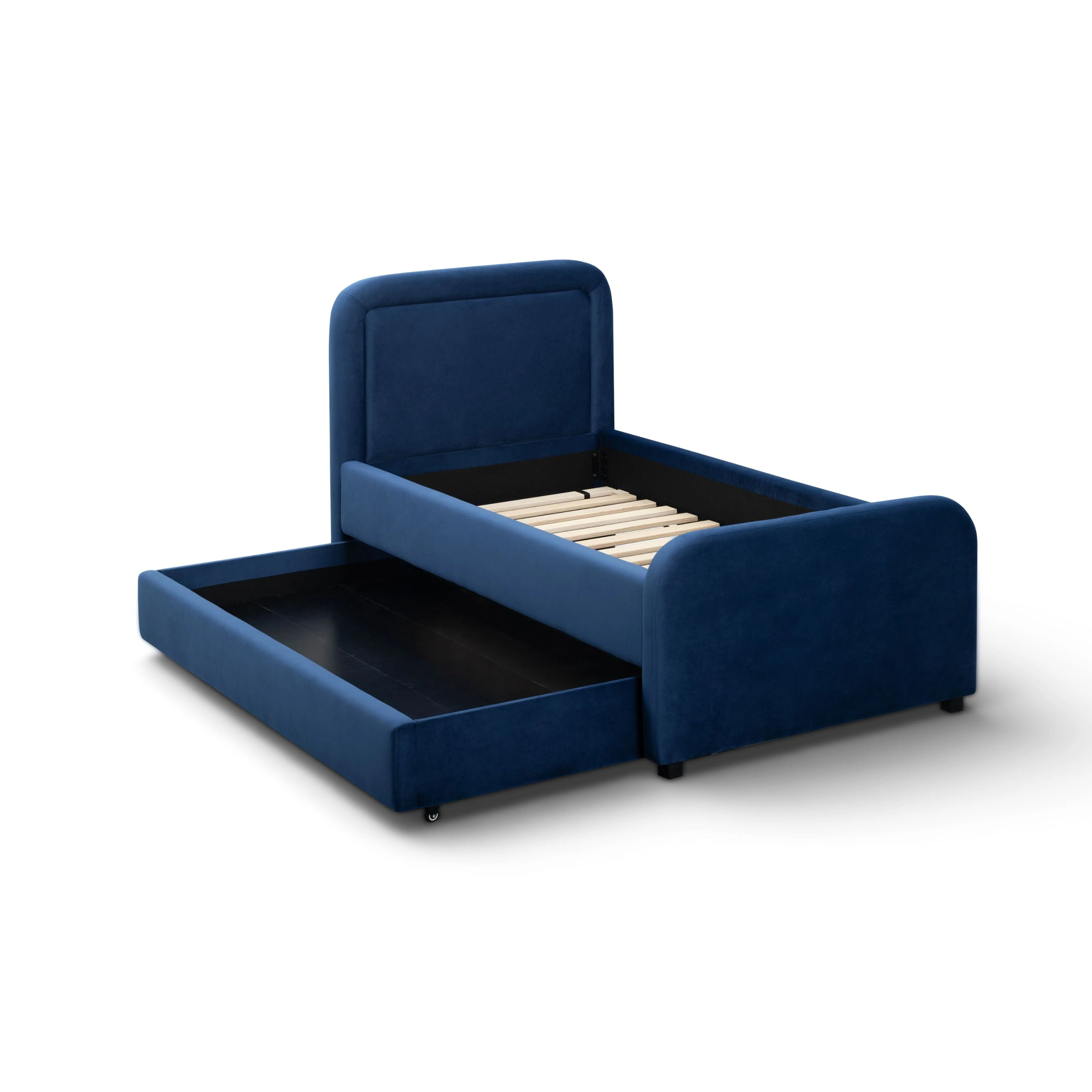 Briella Performance Velvet Trundle Bed in Twin - Image 5