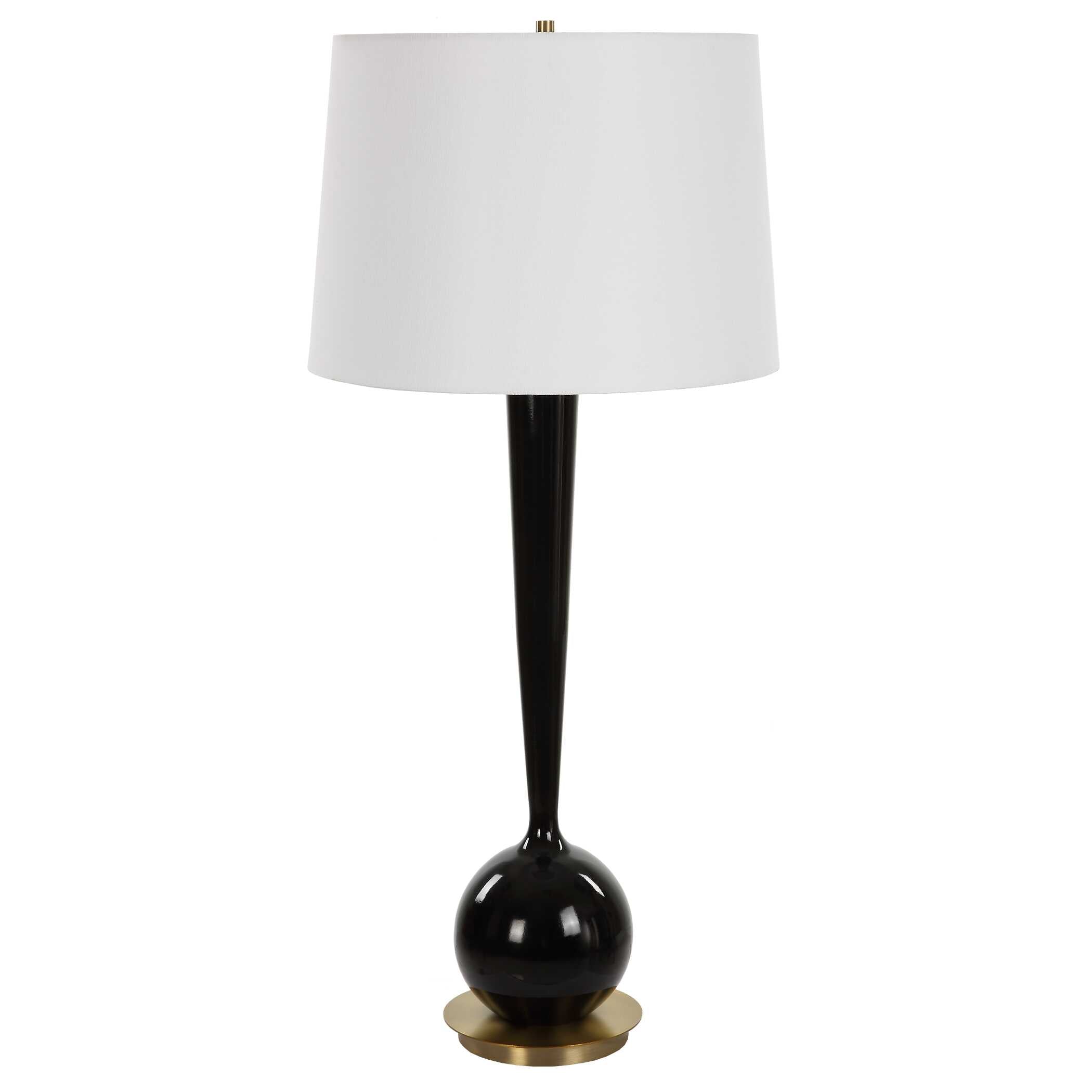 Brielle Polished Black Table Lamp - Image 4