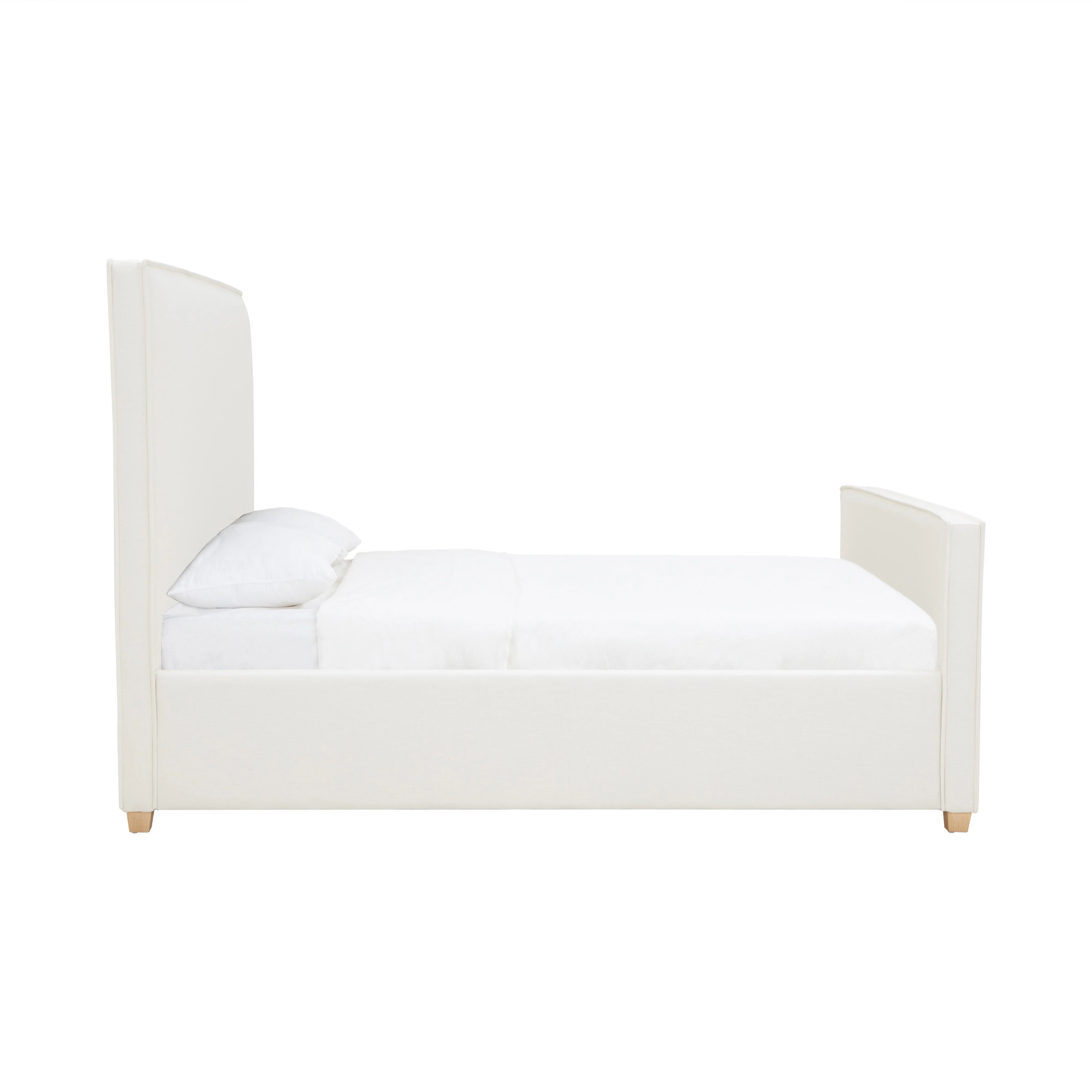 Bristol Park Ivory Contract-Grade Fabric Upholstered Bed - Image 3