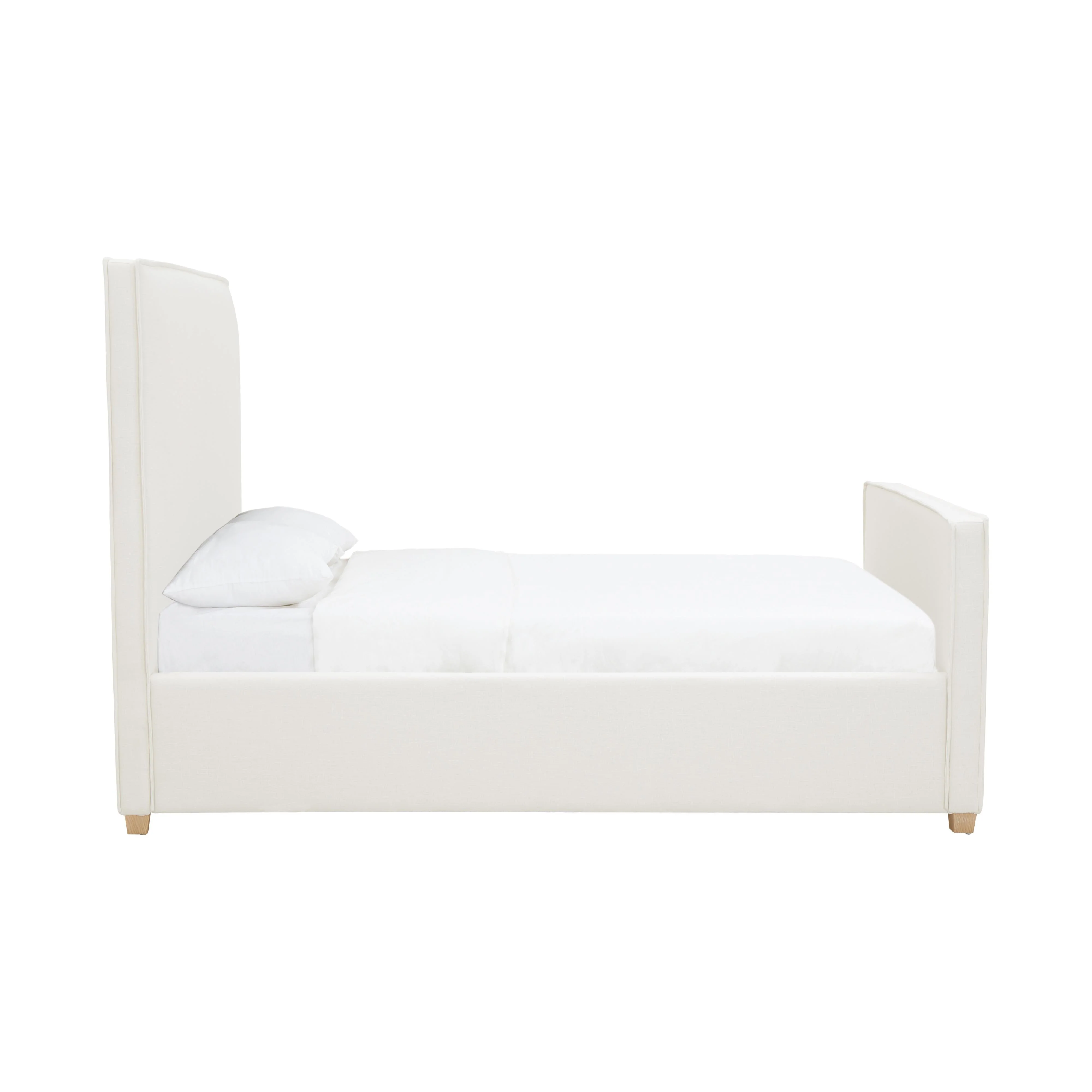 Bristol Park Ivory Contract-Grade Fabric Upholstered Bed - Image 7
