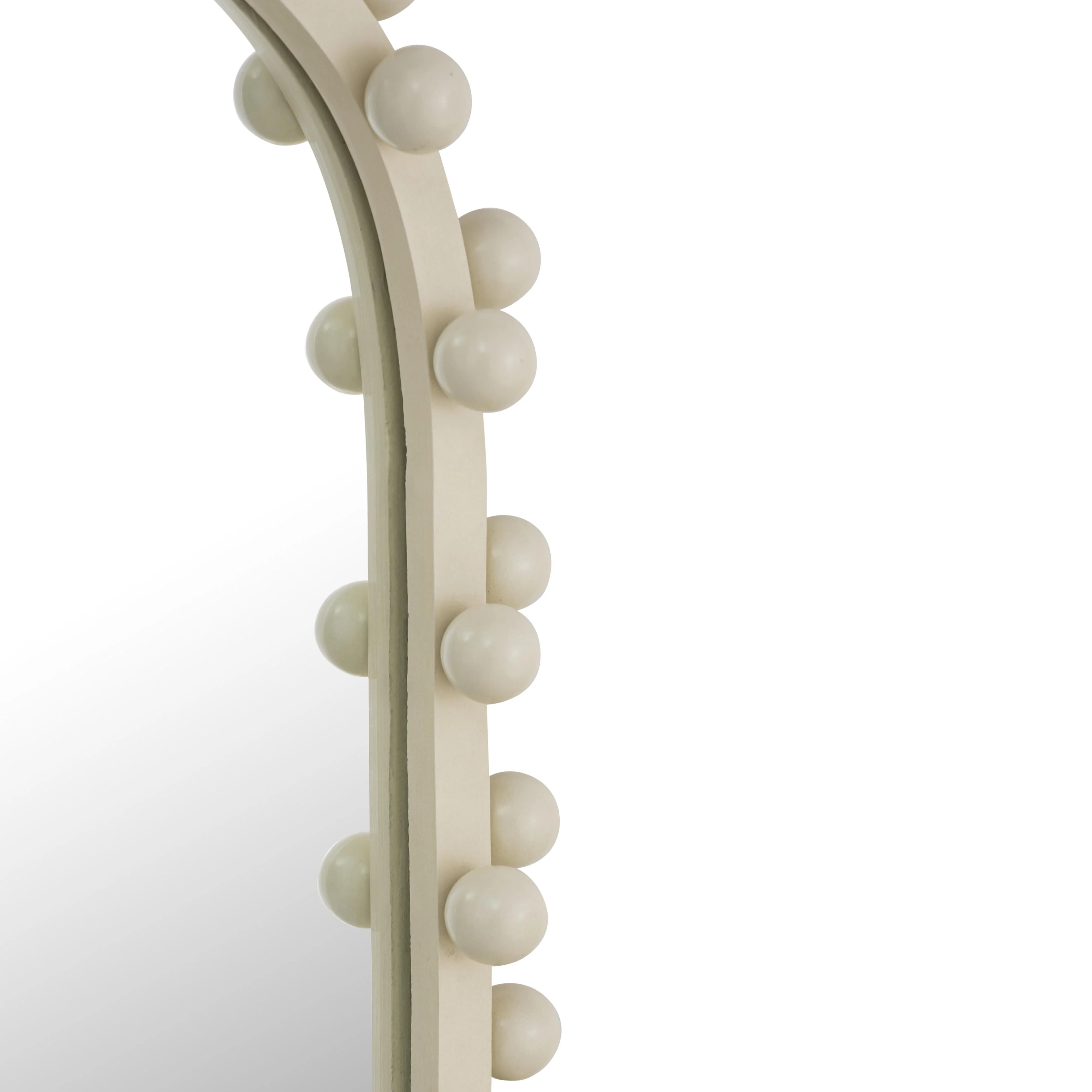 Bubbles Ivory Oval Wall Mirror - Image 5