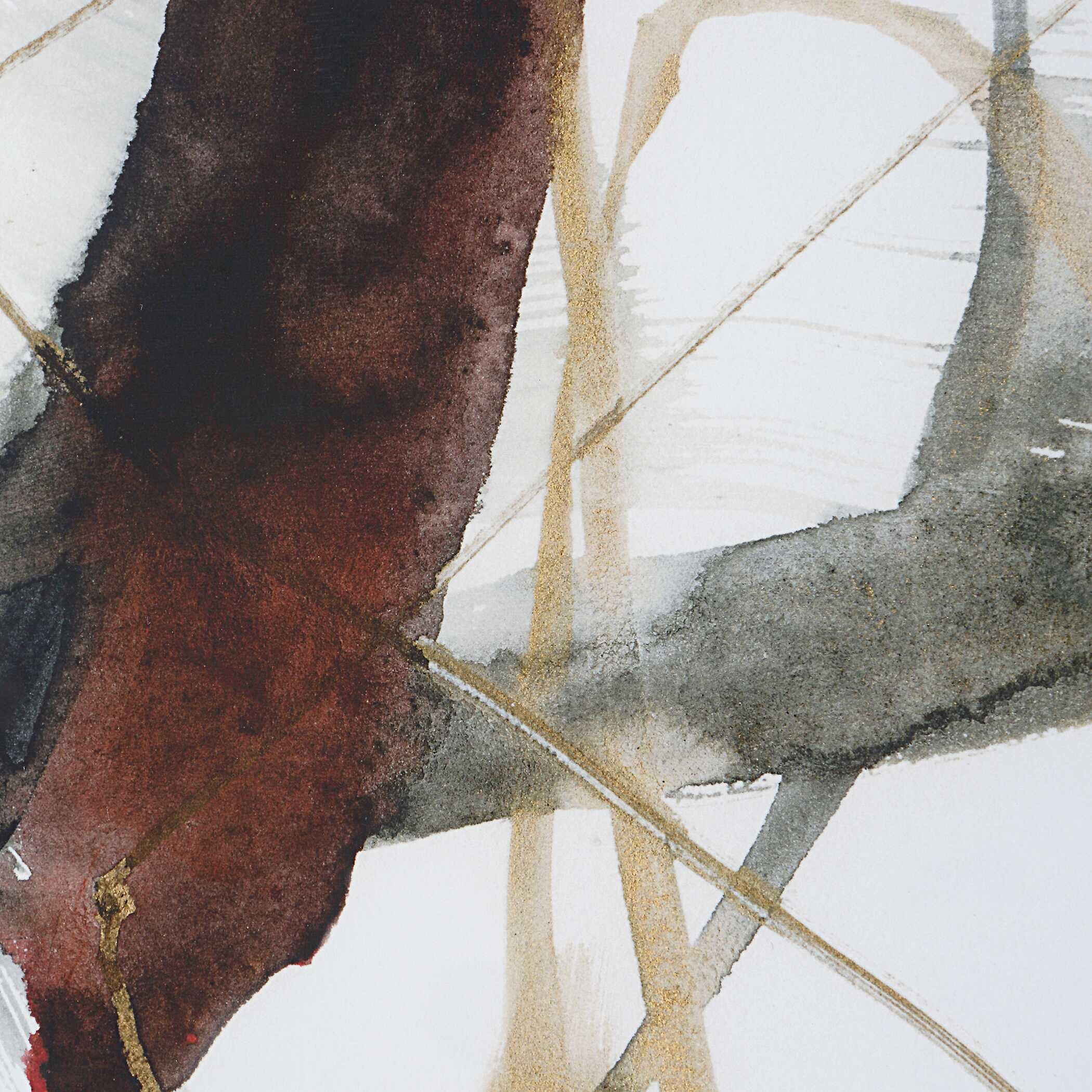 Burgundy Interjection Abstract Prints - Set of 2 - Image 5
