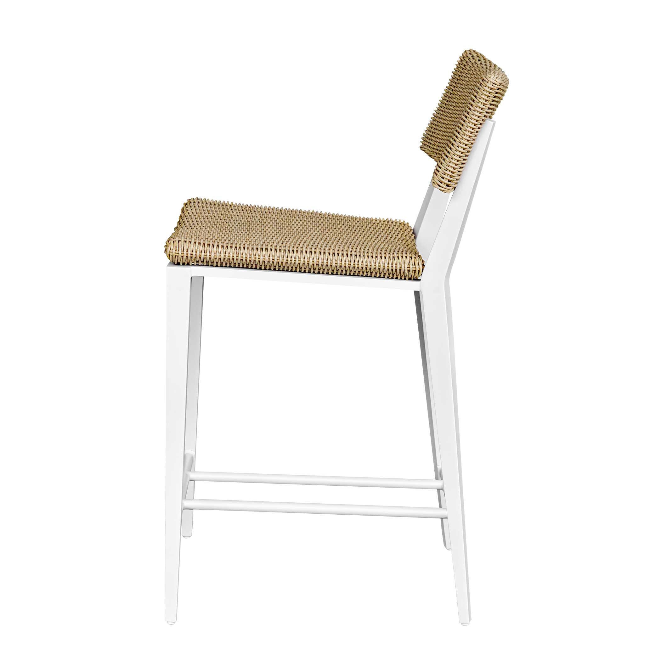 Calbas White Outdoor Counter Stool - Image 4
